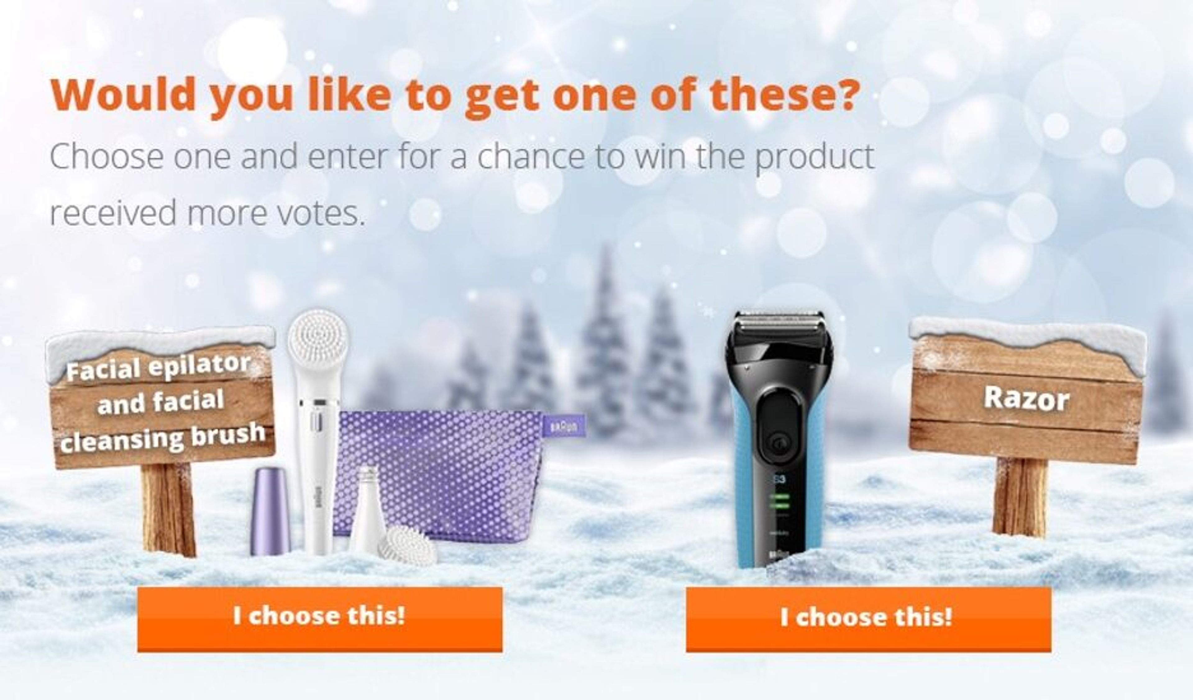 Extreme Digital popup offering a chance to win a holiday gift.