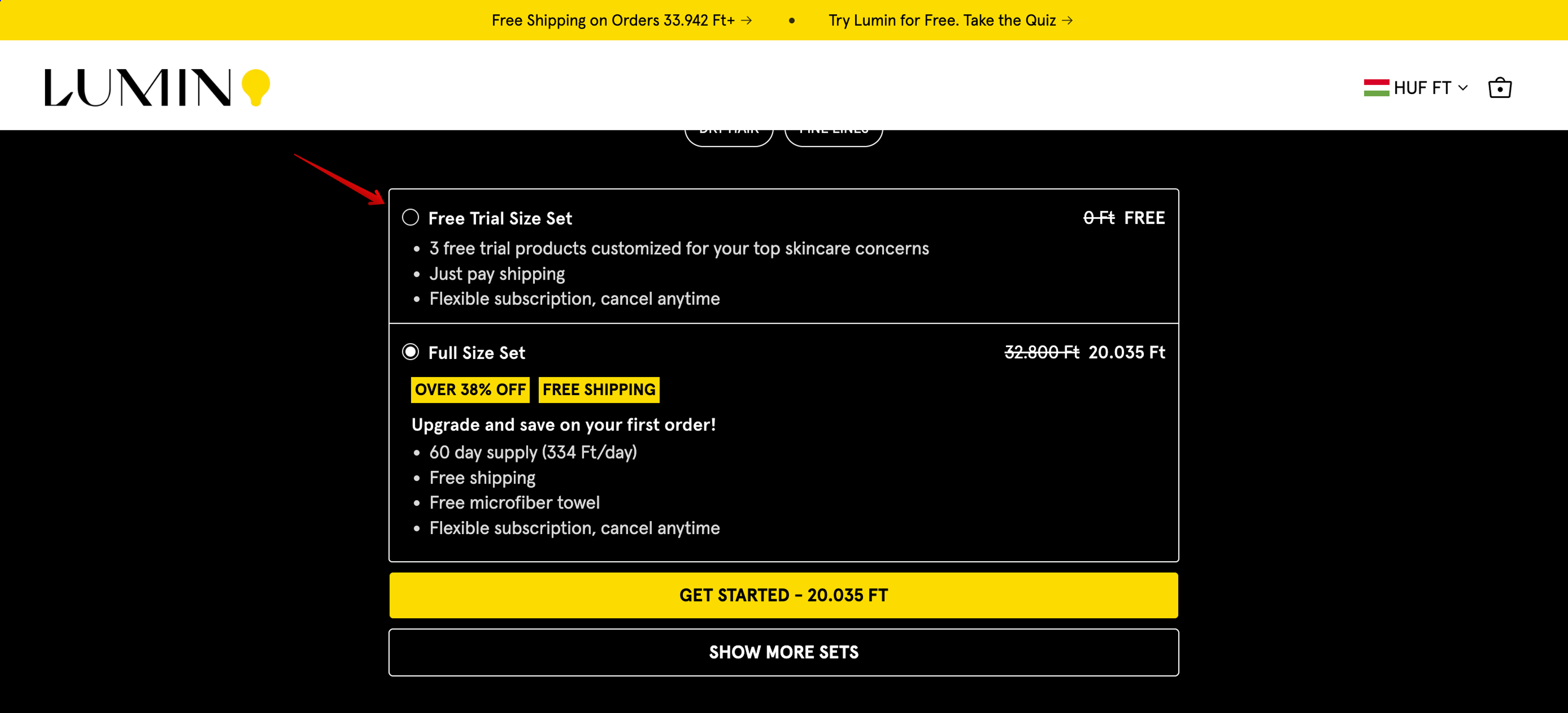Lumin lead capture form