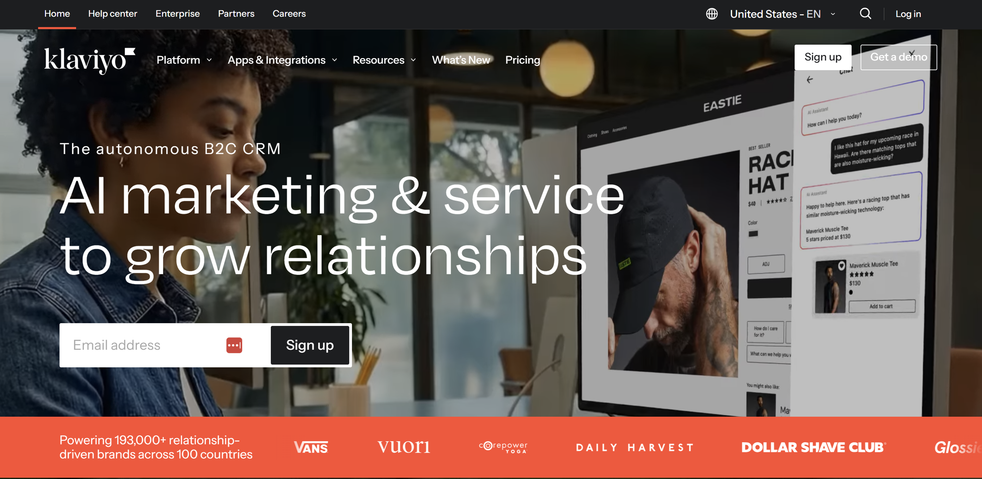 Klaviyo is an AI-powered email and SMS marketing platform