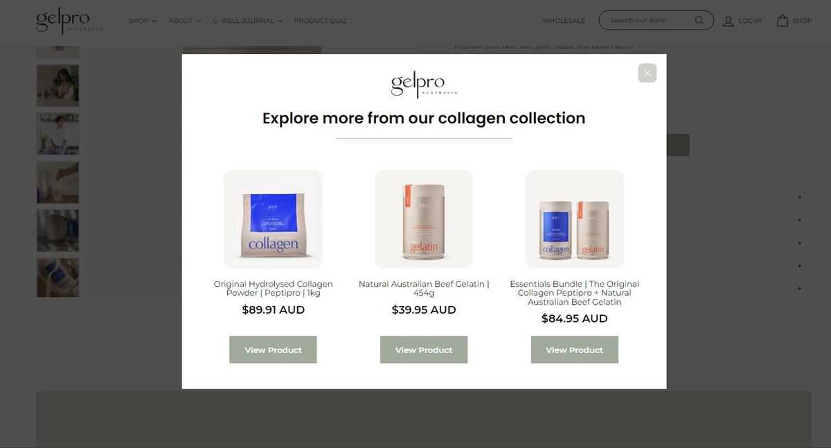 Smart recommender popup