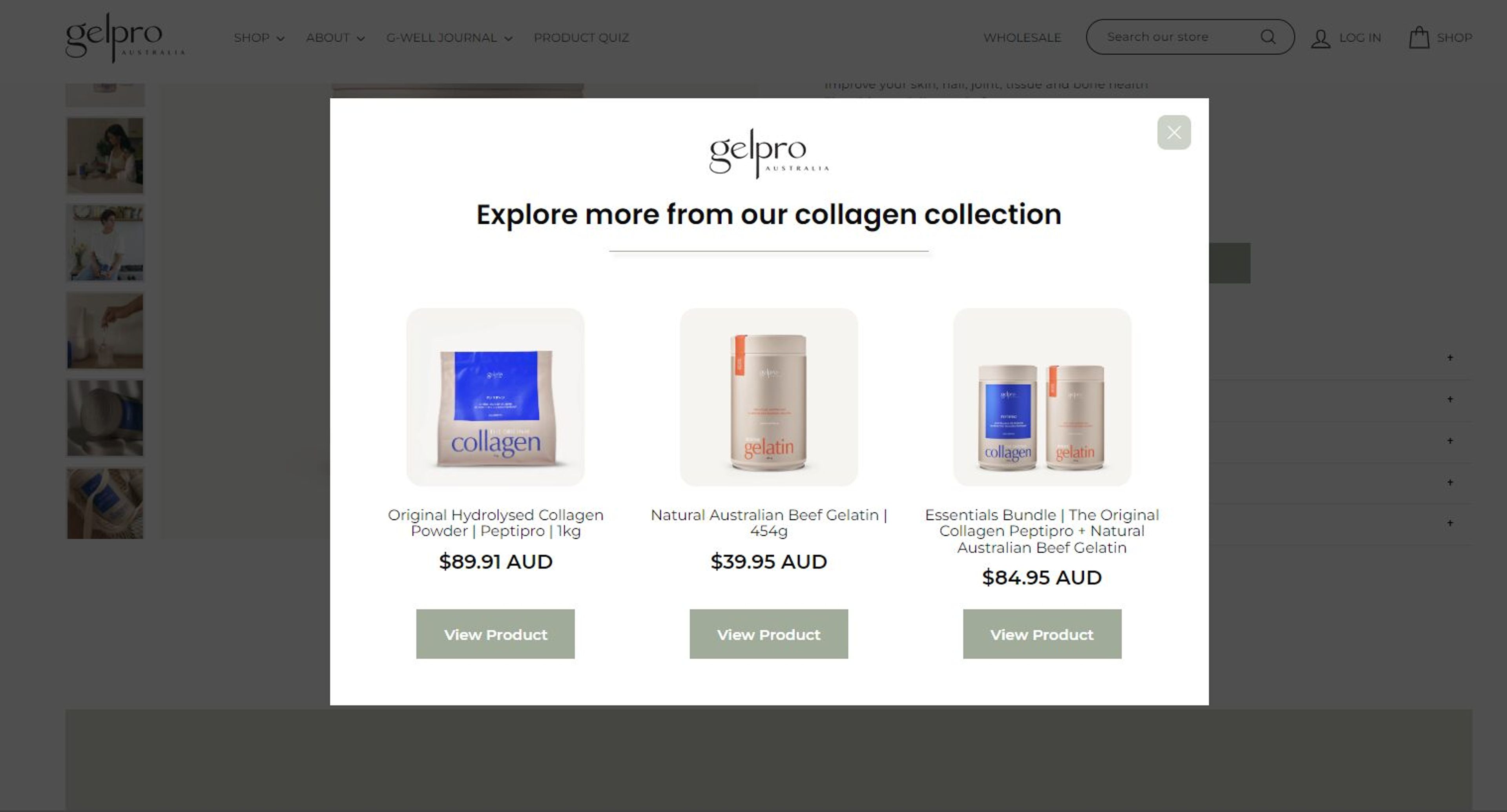 Smart recommender popup