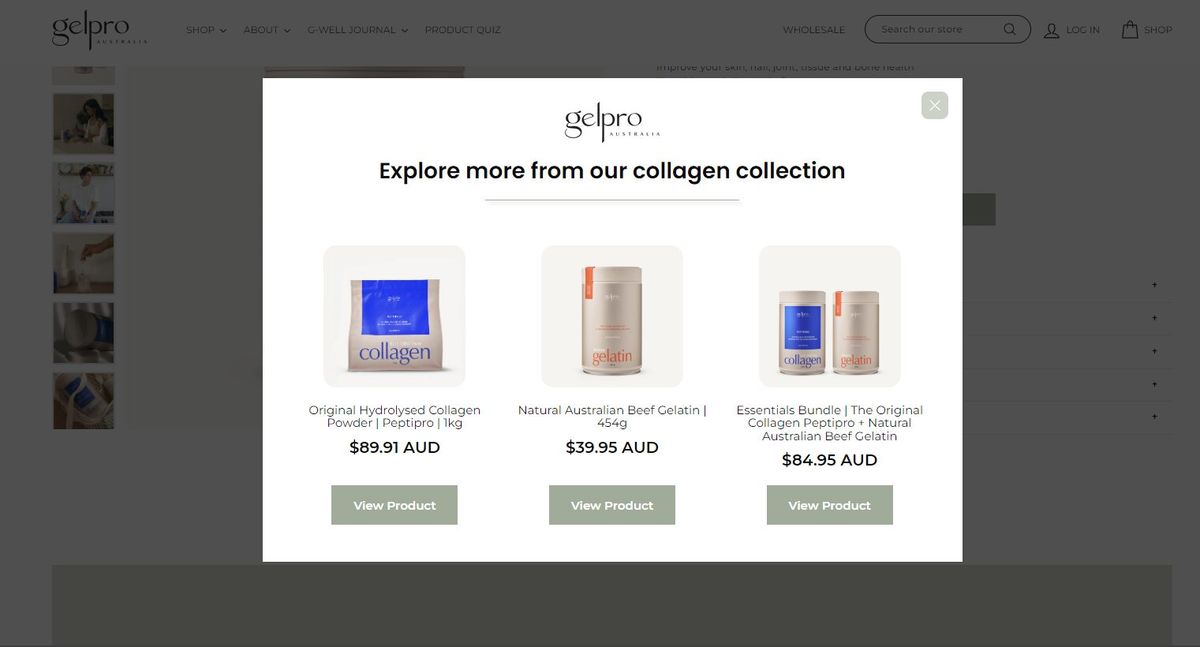 Smart recommender popup