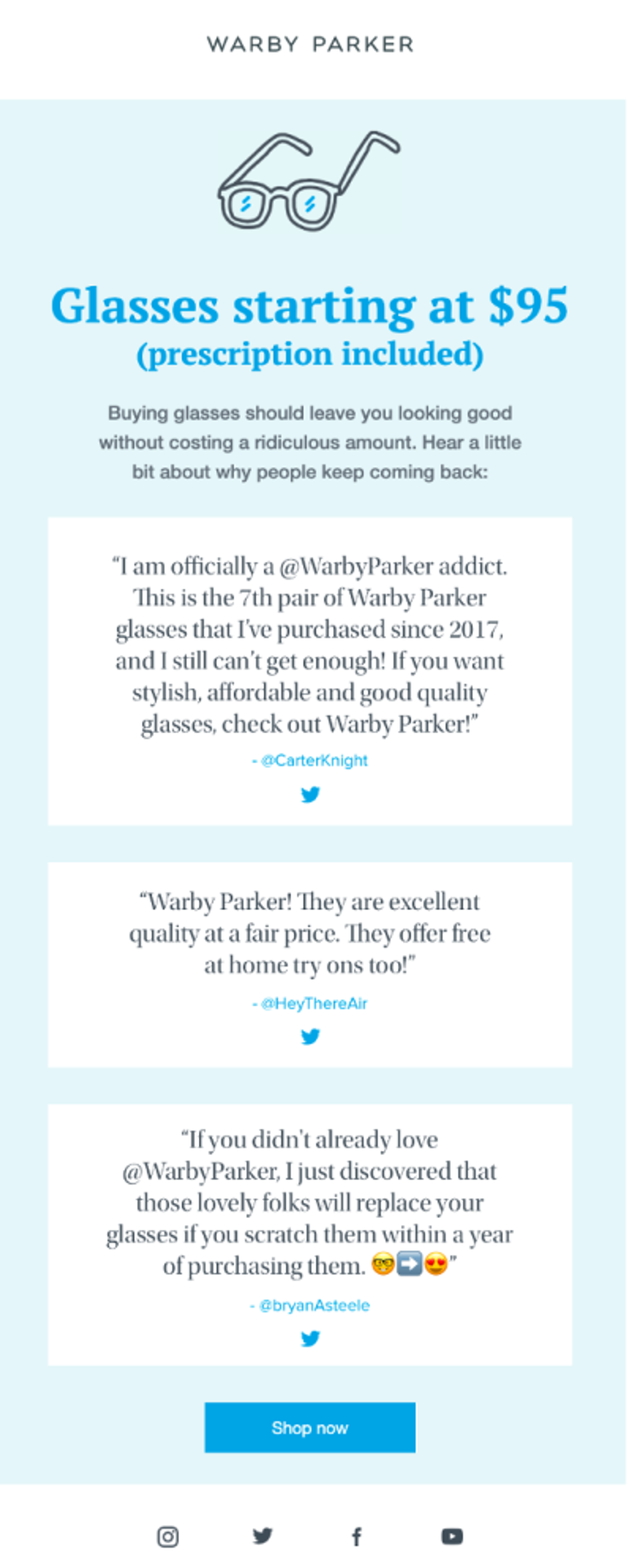 Review newsletter to win over potential customers