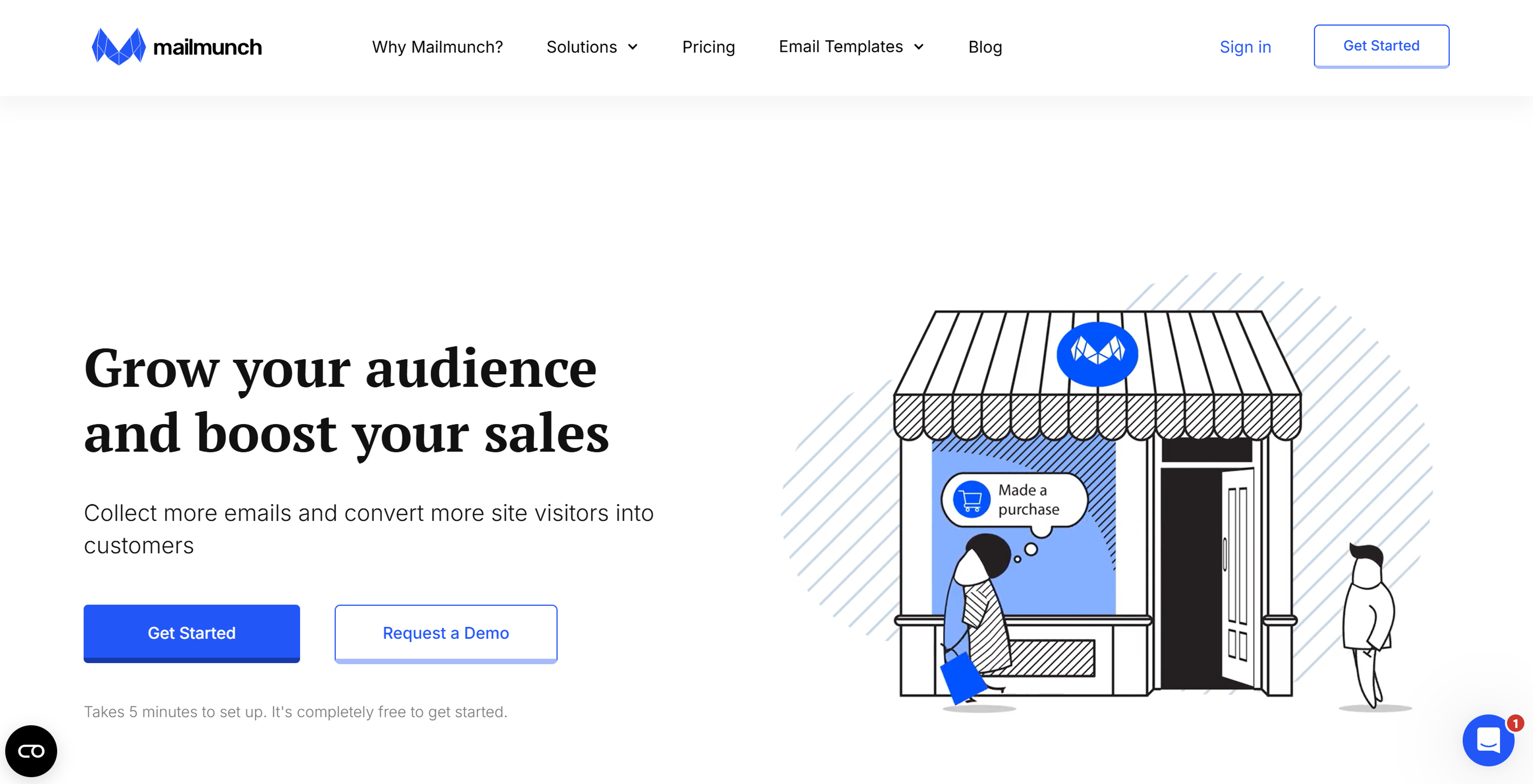 Mailmunch is an all-in-one email capture tool