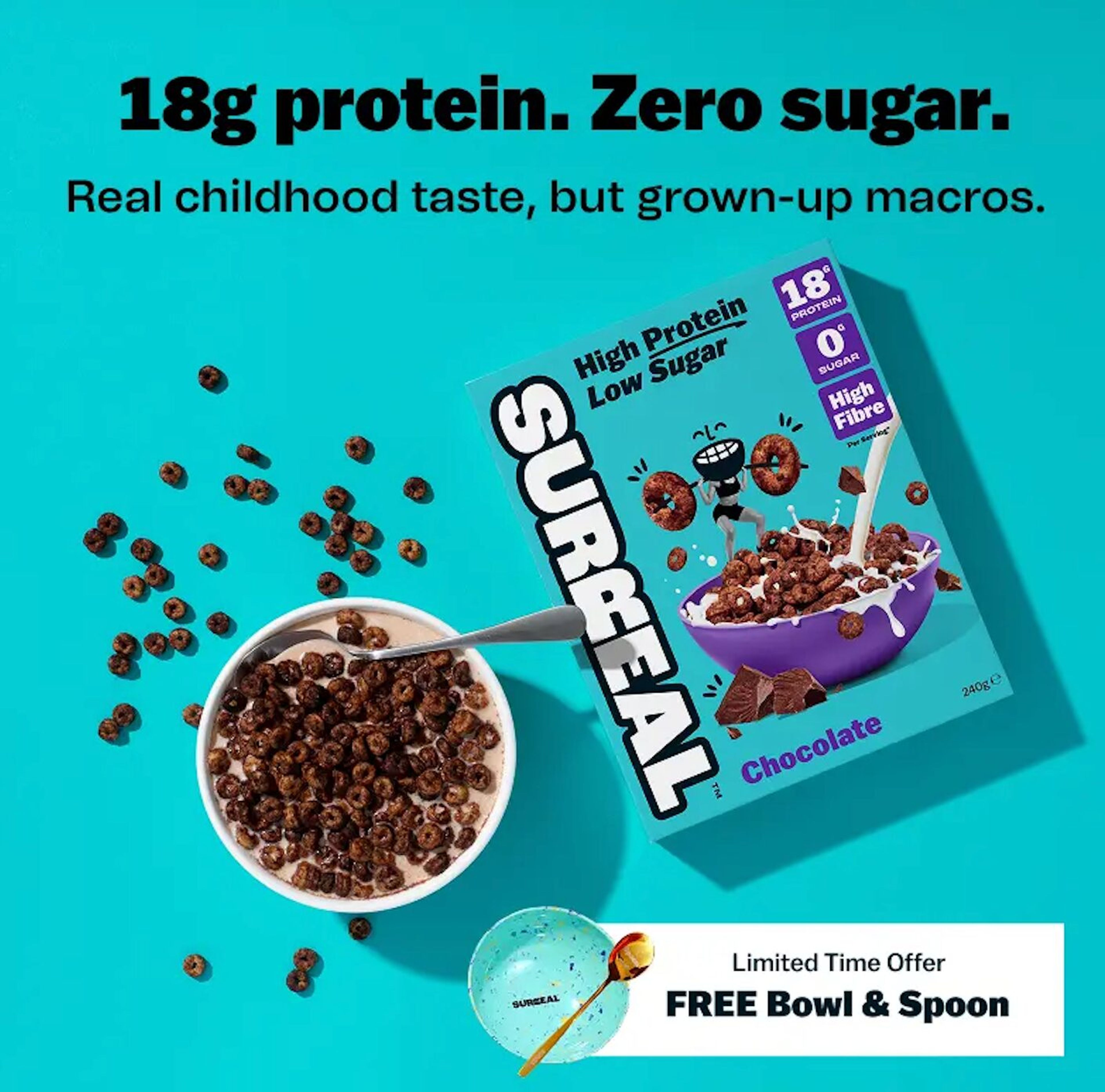 Surreal creative, with slogan