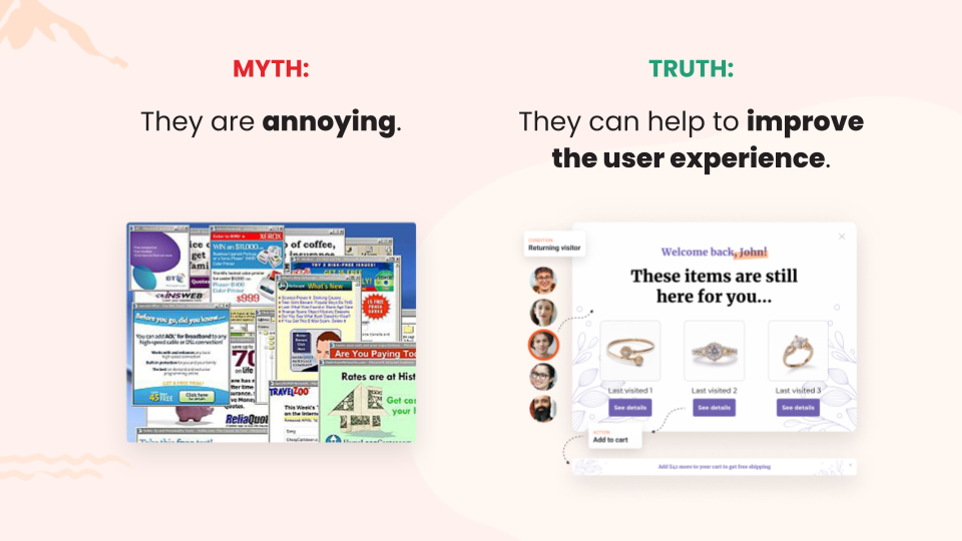 Myth #1: Popups are always annoying