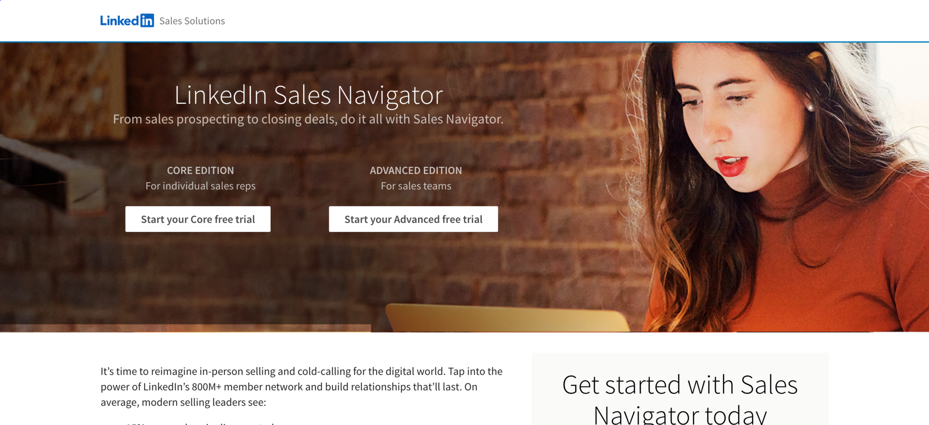 Sales Navigator helps you connect potential leads.