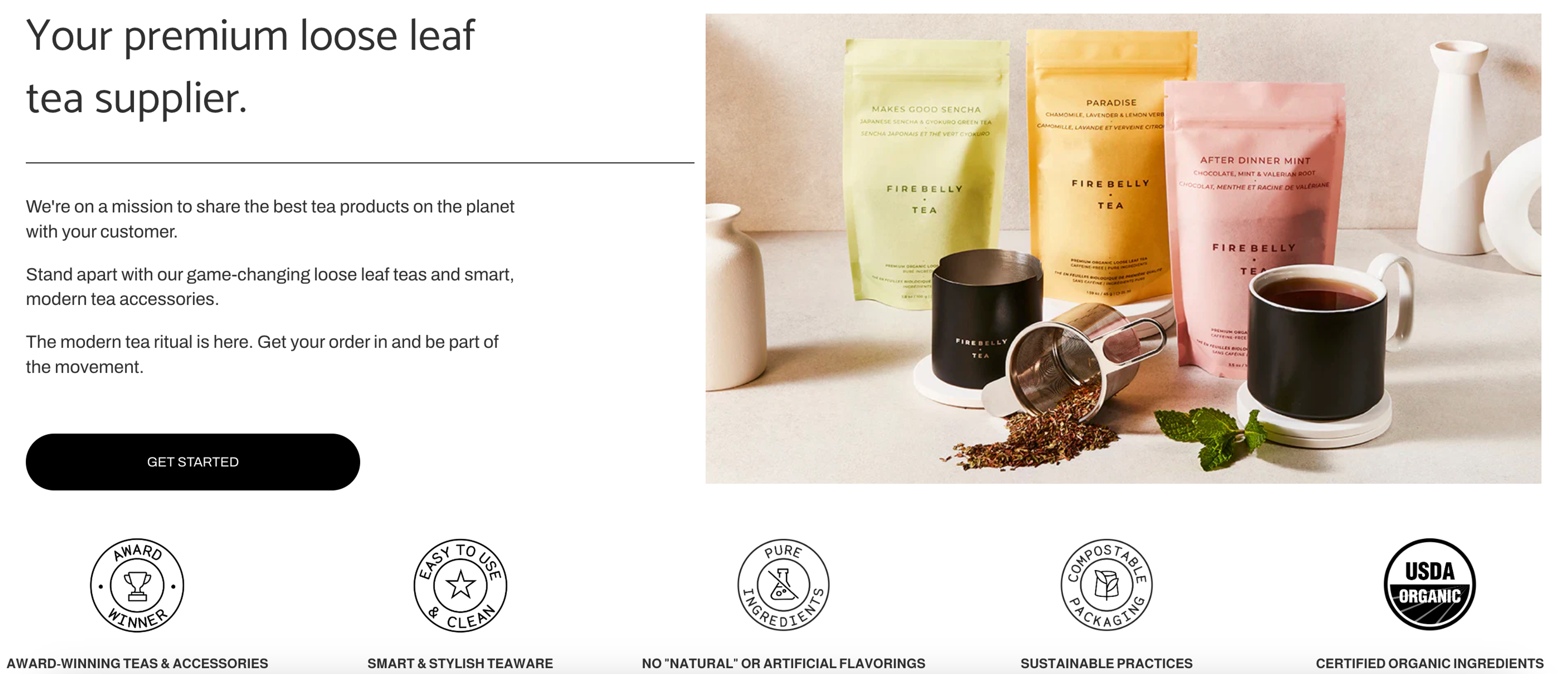 Firebelly Tea’s marketing strategy effectively balances both B2C and B2B approaches.