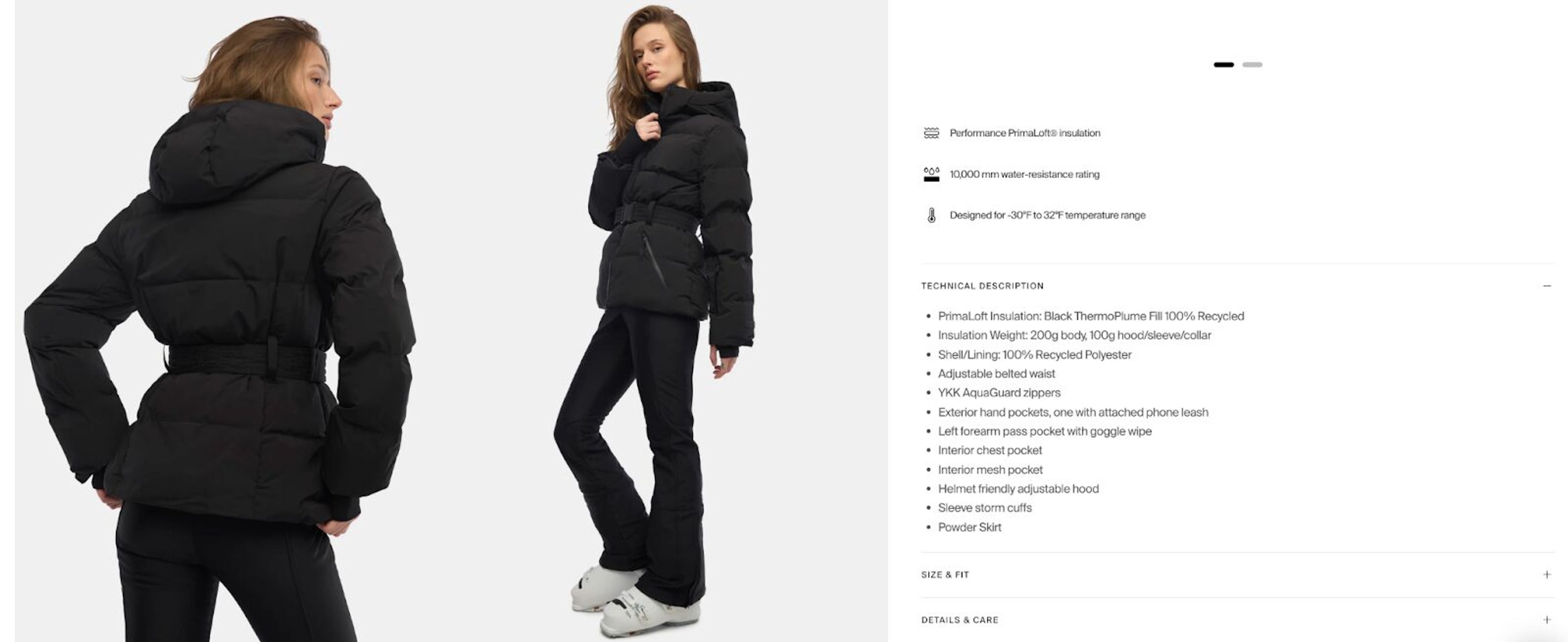 The product page description at Halfdays