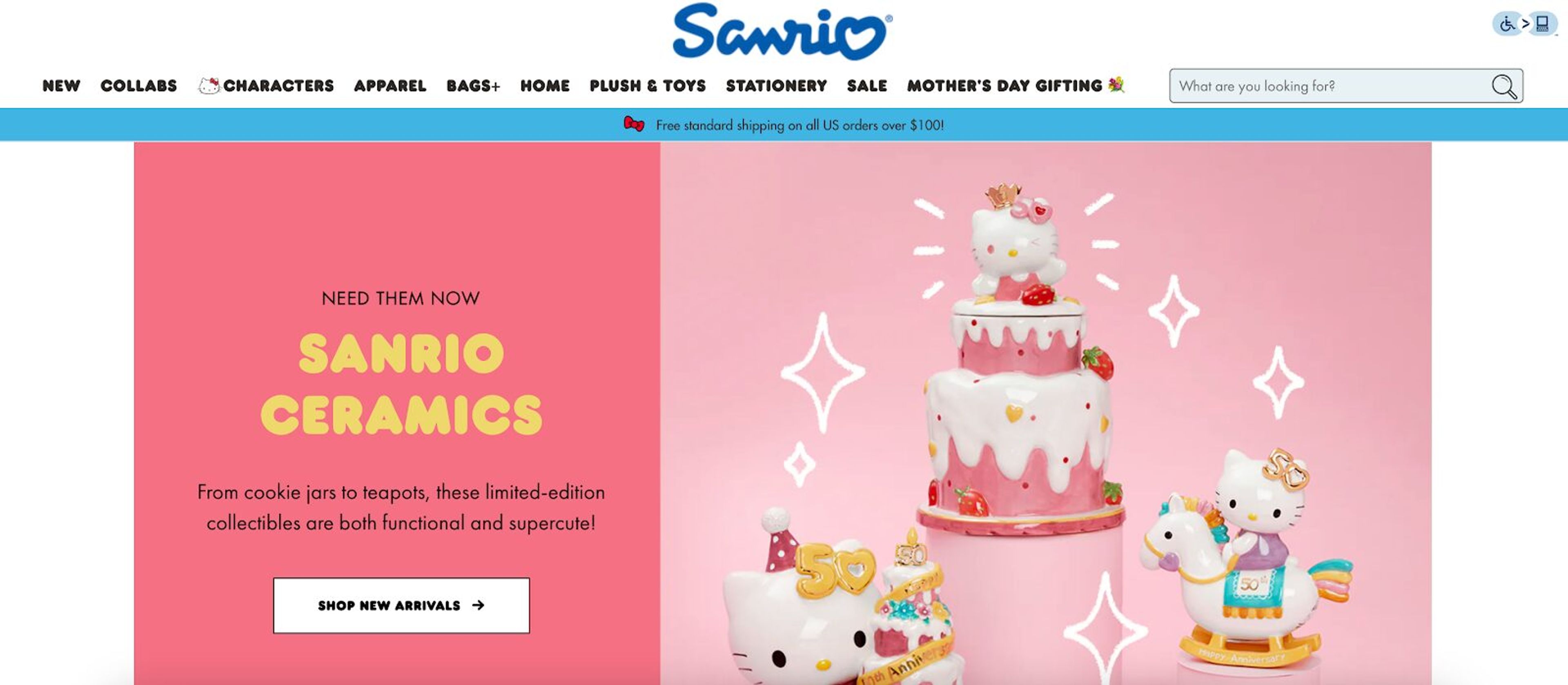Sanrio is a well known print on demand company, offering adorable characther, catering to fans of all ages.