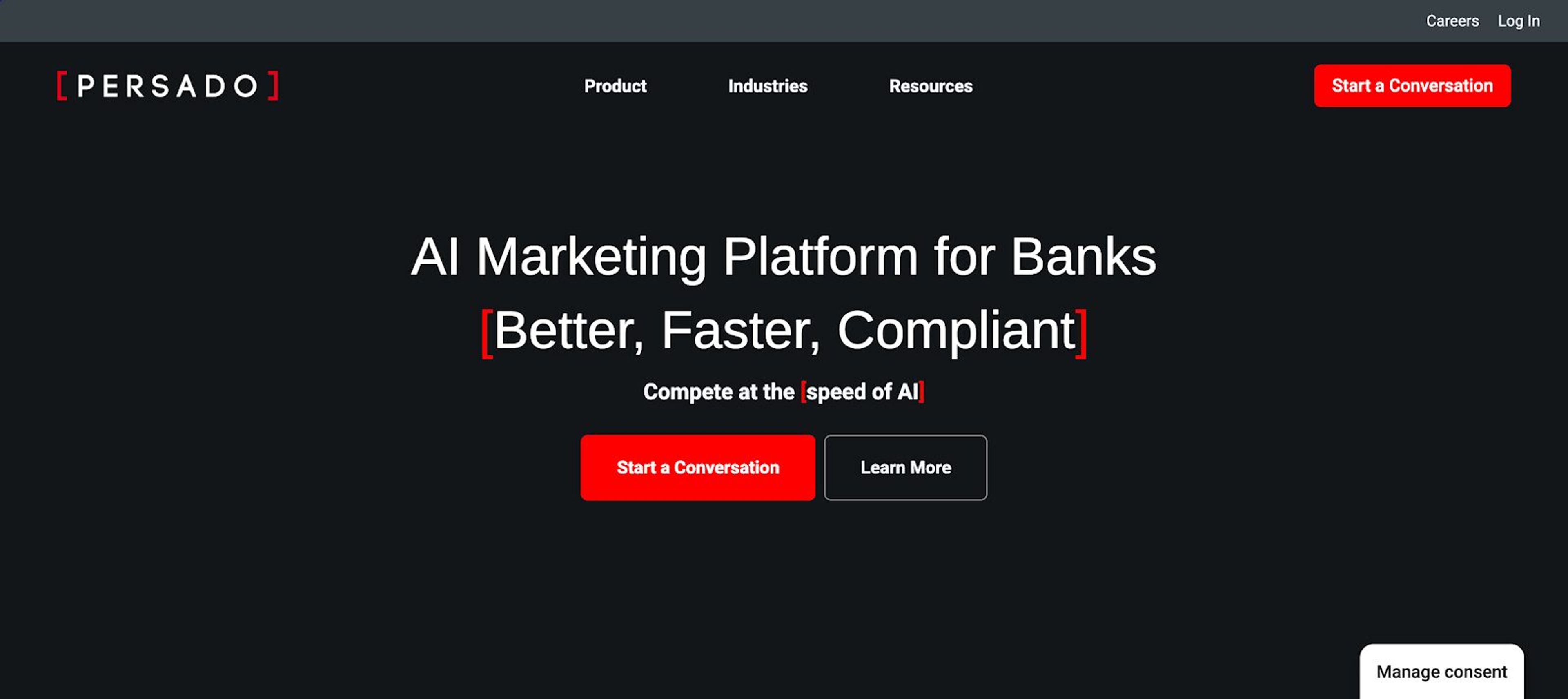 Persado focuses on optimizing the language and tone of voice on product pages for ecommerce brands.