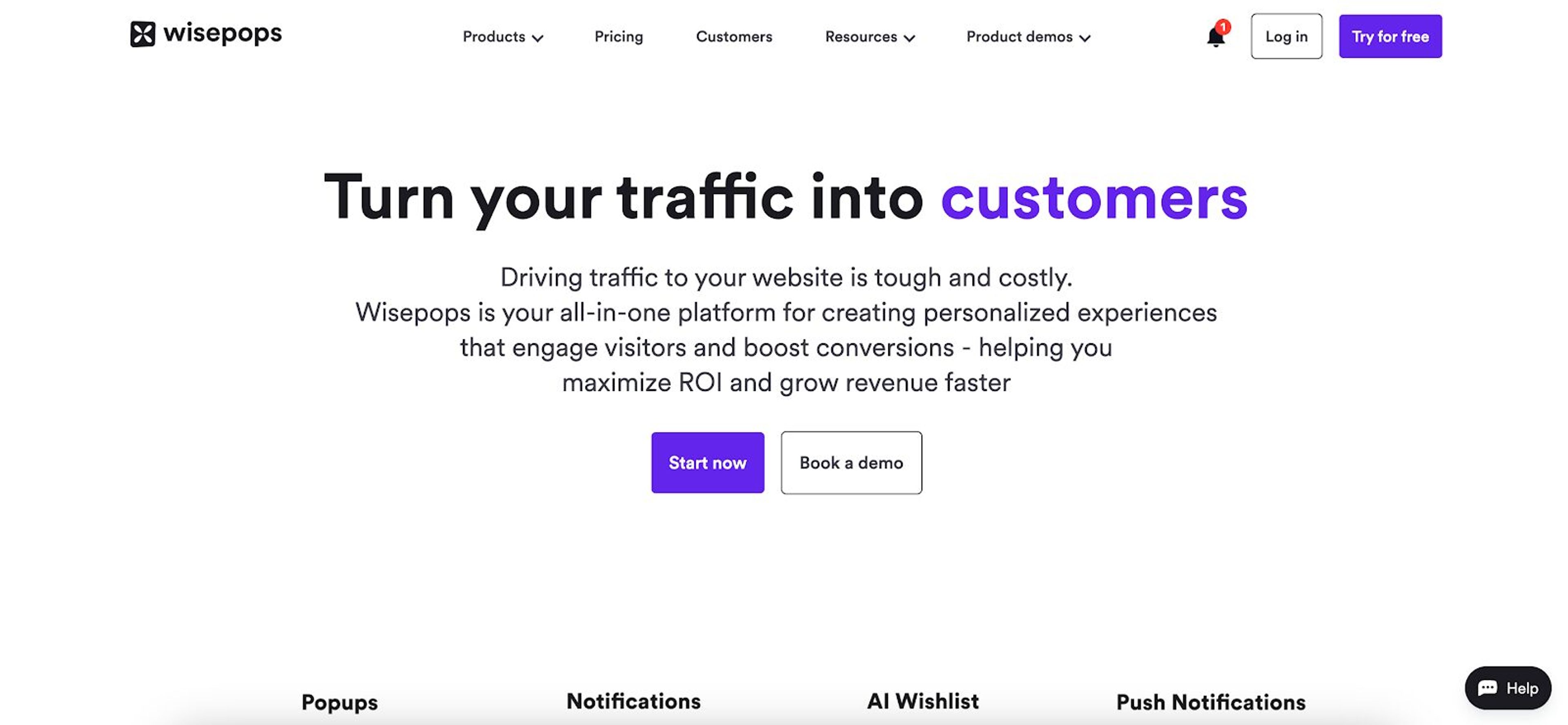 Wisepops can help you to get more leads, and target the right audience with AI-driven features and pop ups.