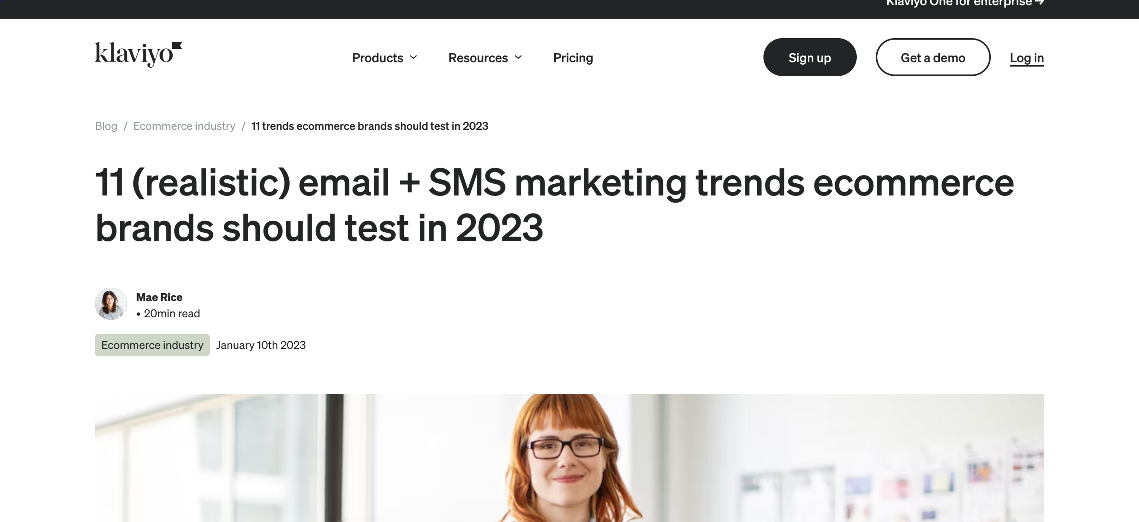 The Klaviyo blog specializes in email marketing and automation for online stores.