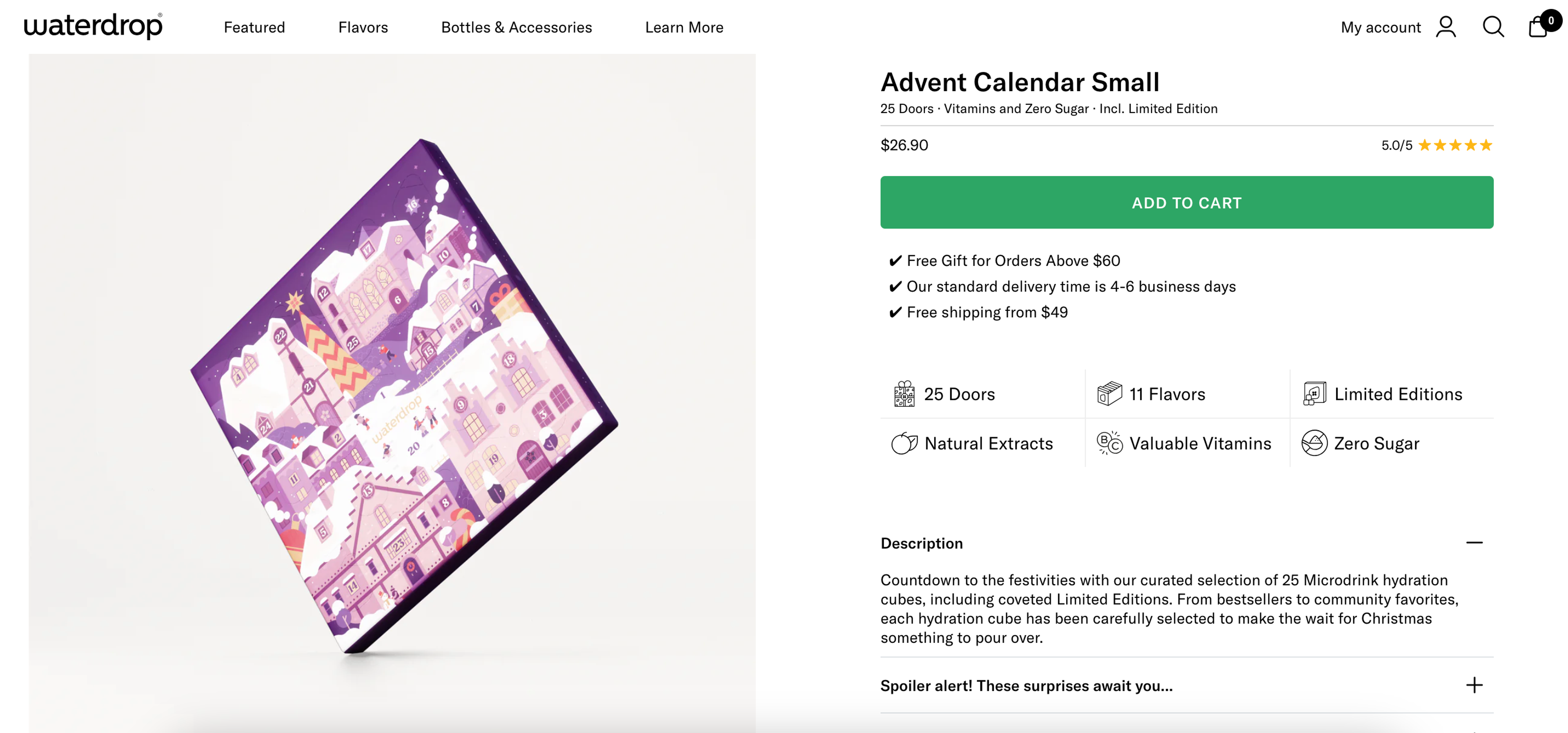 Waterdrop scannable product page example