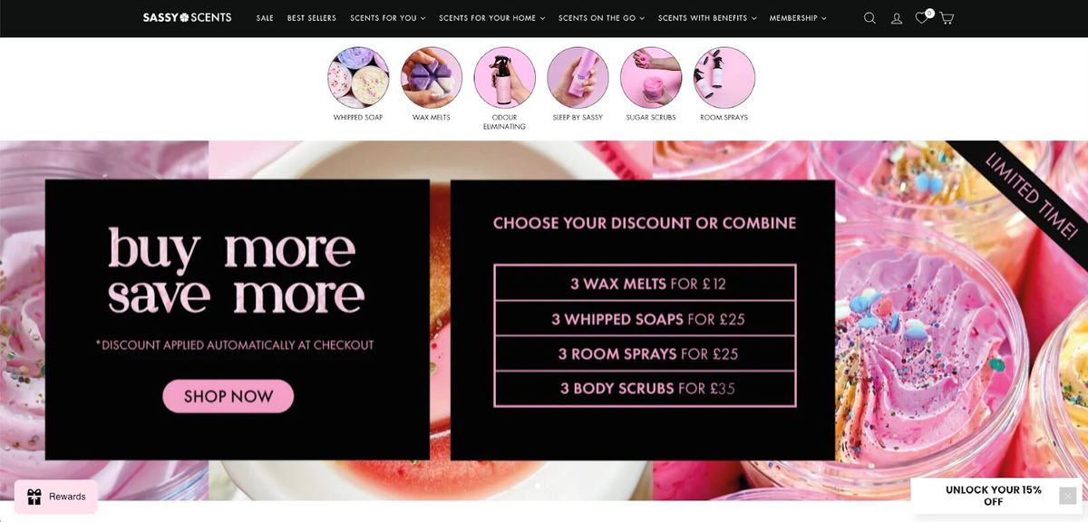Sassy Scents home page