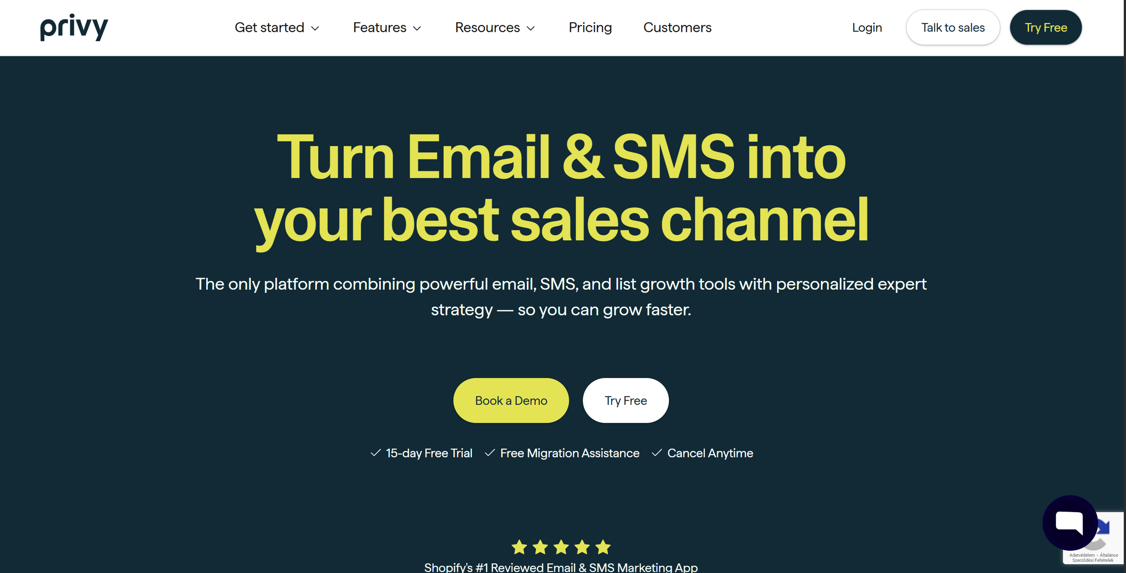Privy is an exit intent popup software for ecommerce businesses.