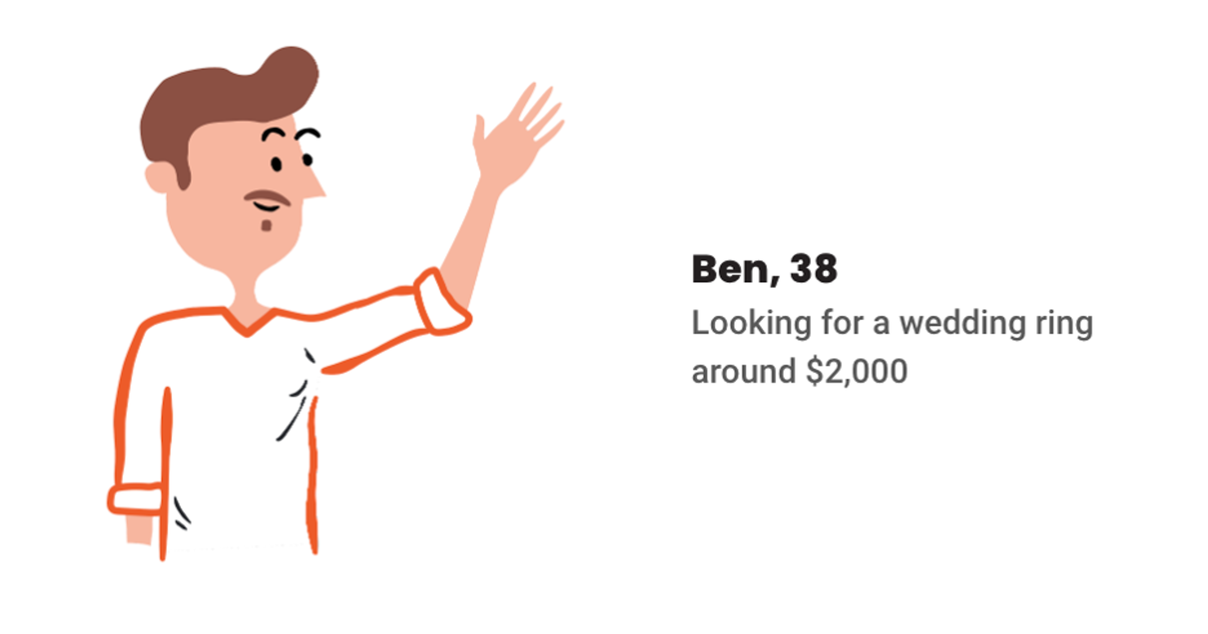 Ben looking for a wedding ring