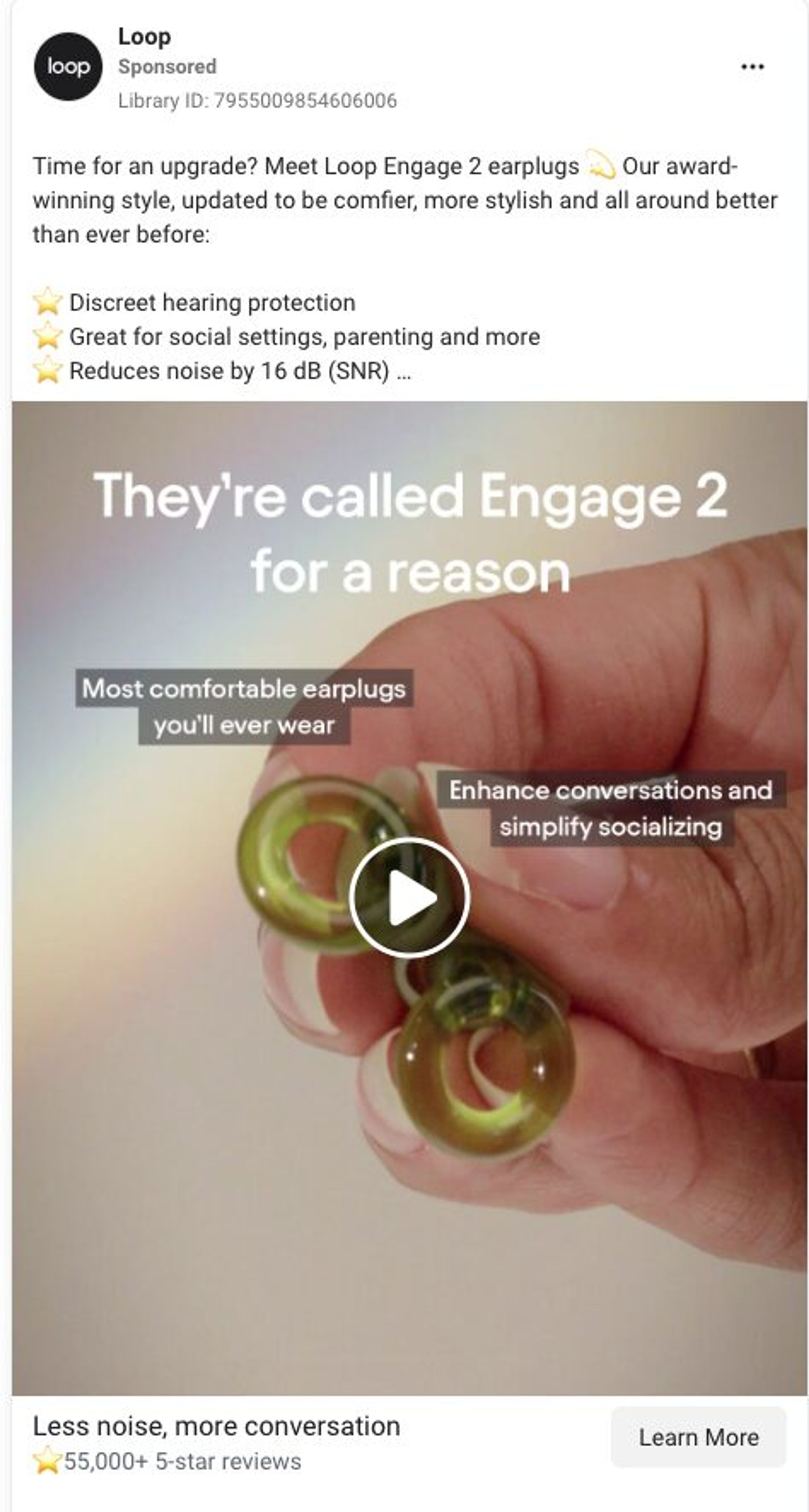 Loop Facebook ad
