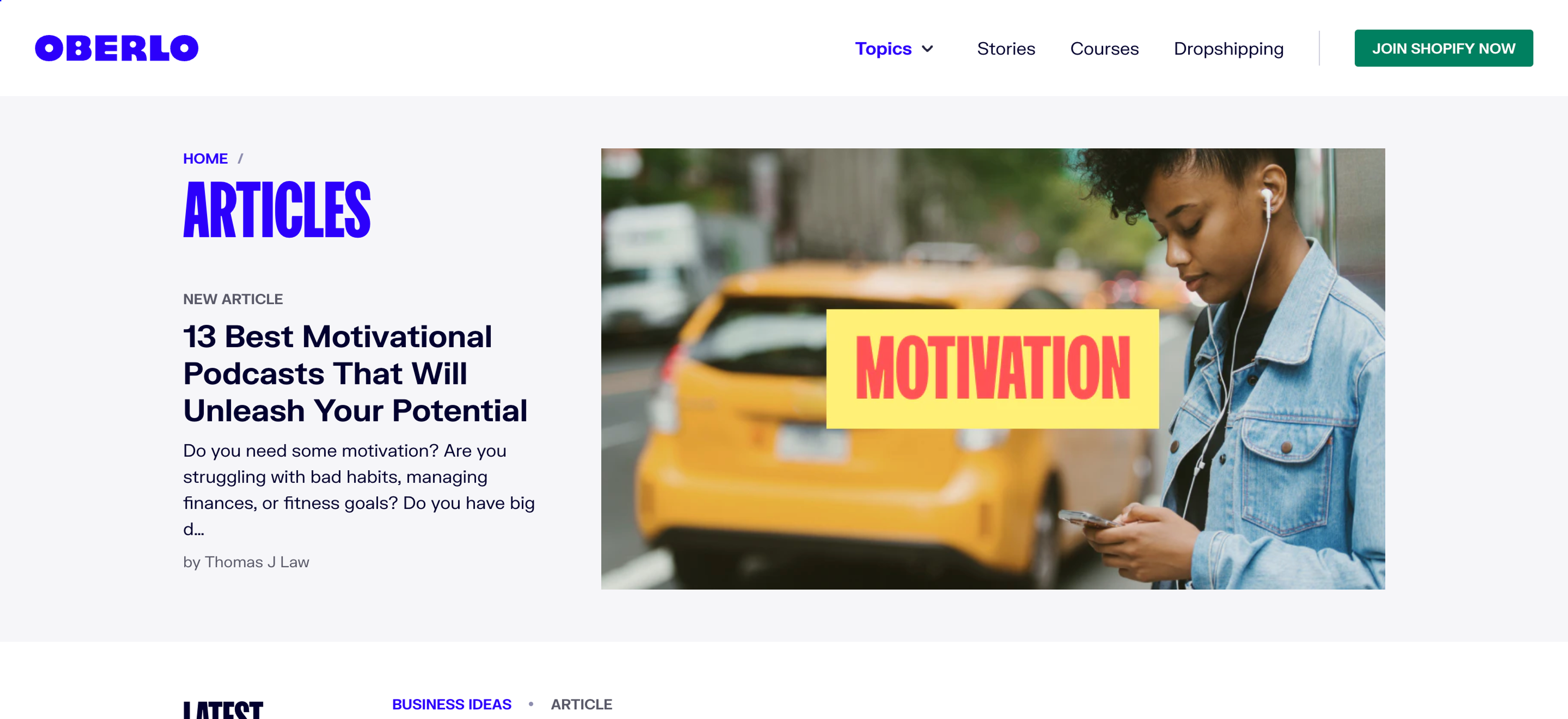 Oberlo Blog is a great resource for ecommerce entrepreneurs interested in this business model.