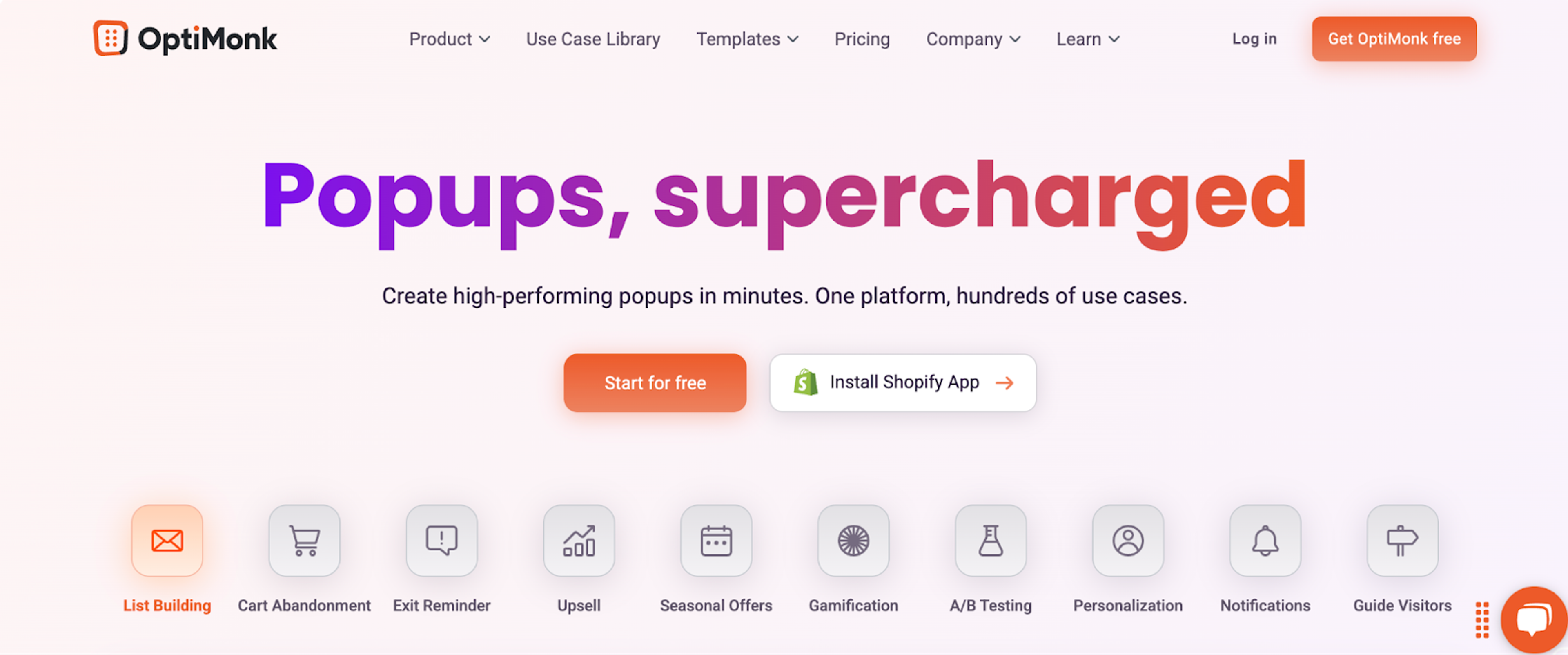 OptiMonk is a popup maker app