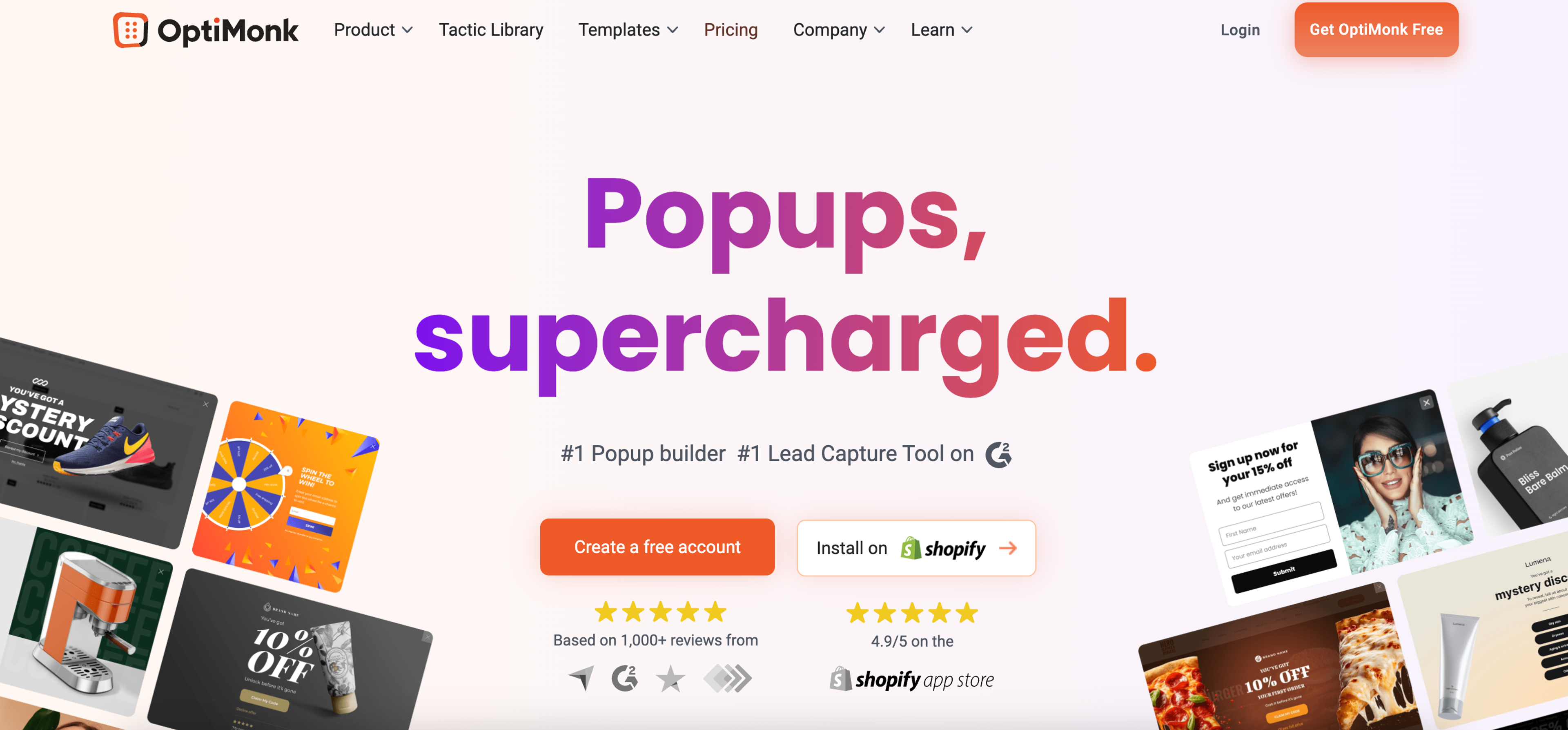 OptiMonk is a versatile OptinMonster alternative