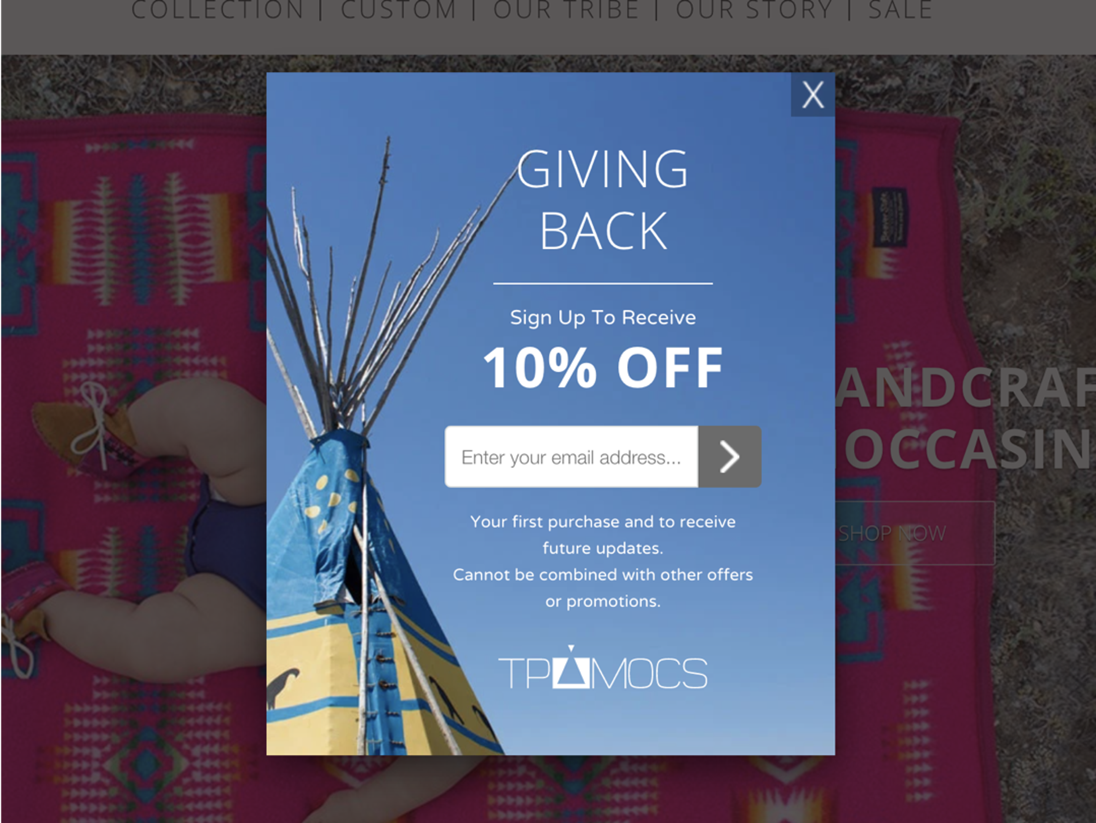 Shopify newsletter popup example