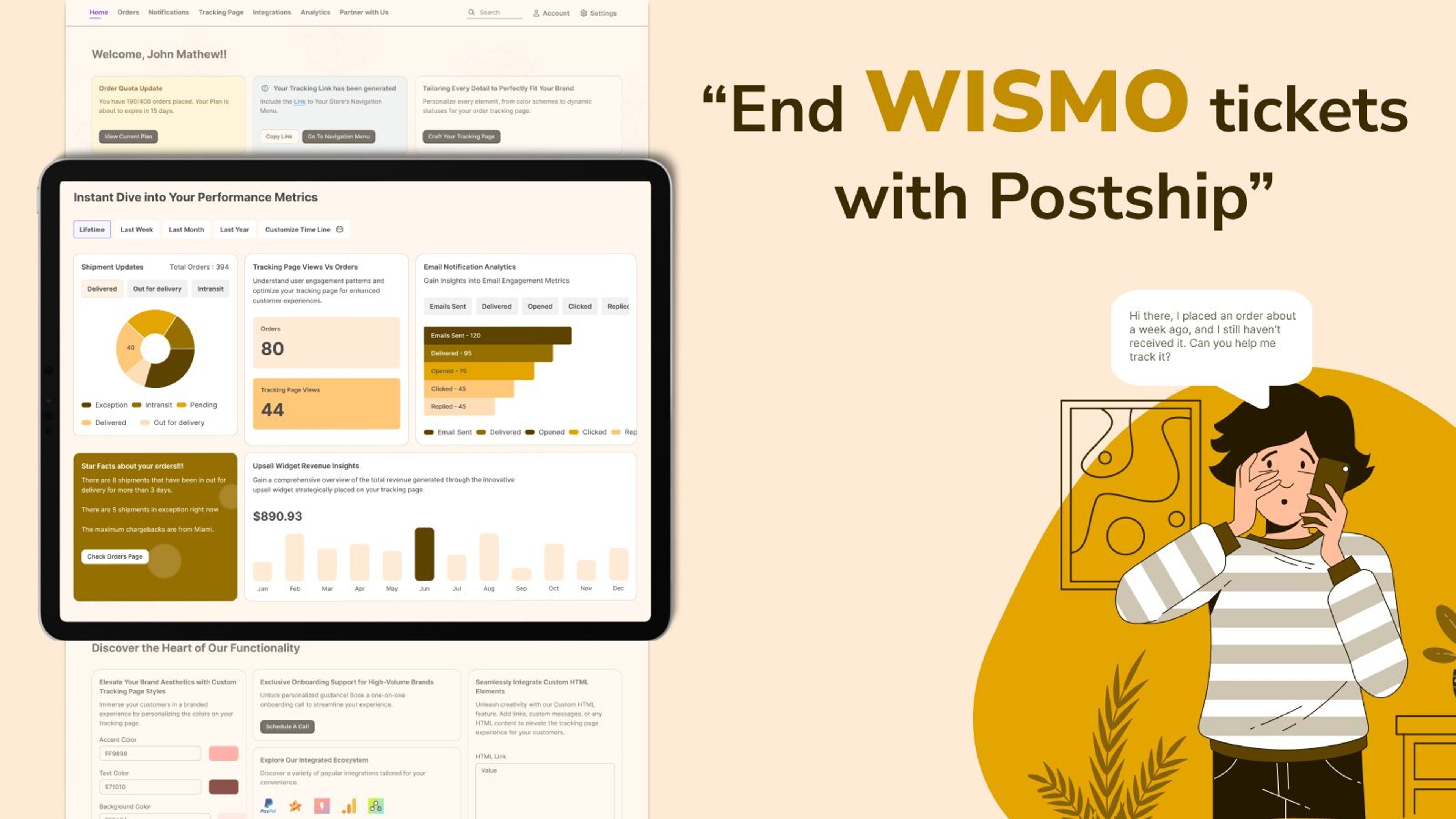 Postship Order tracking app simplifies the post purchase process.