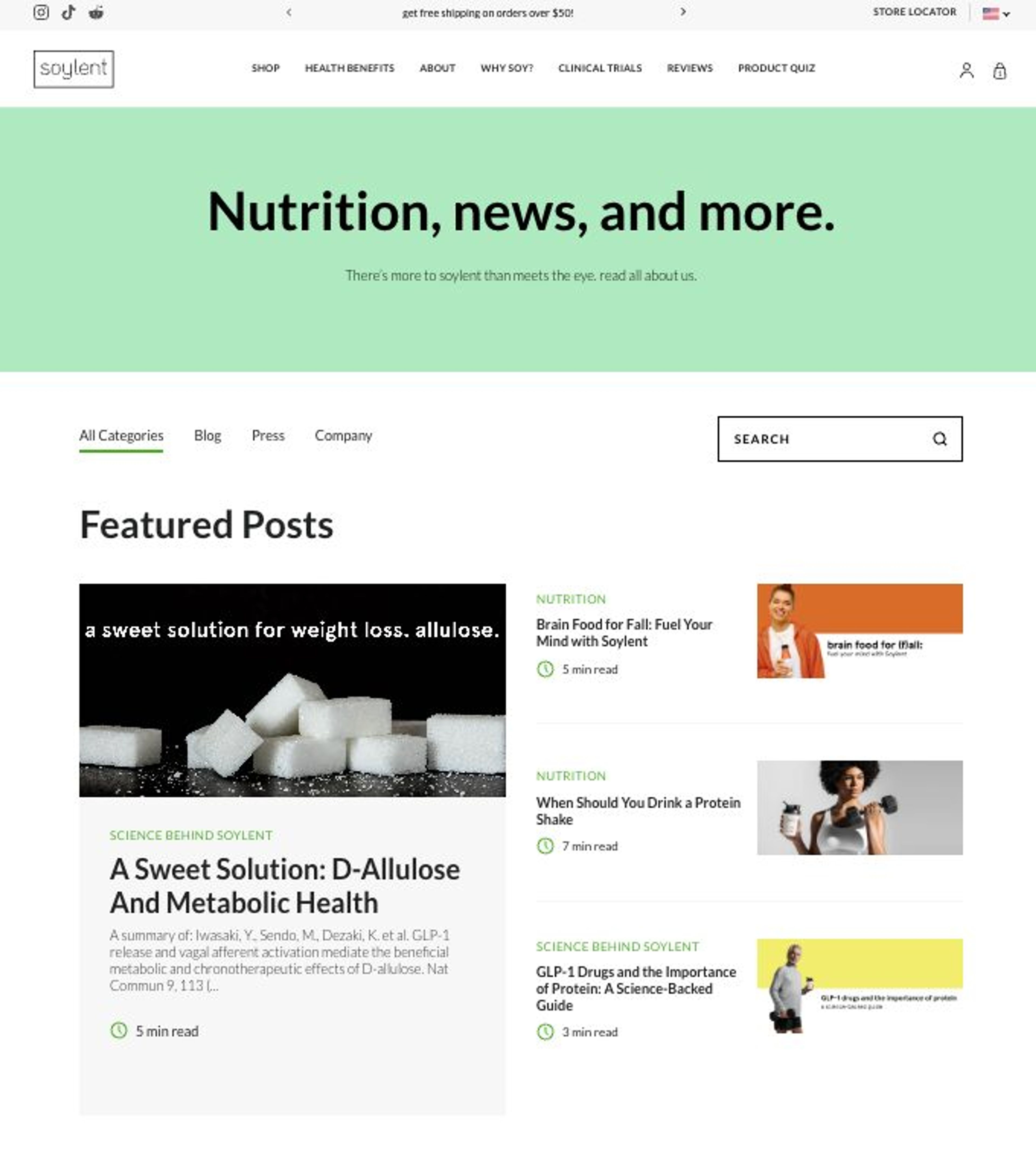 Soylent marketing blog