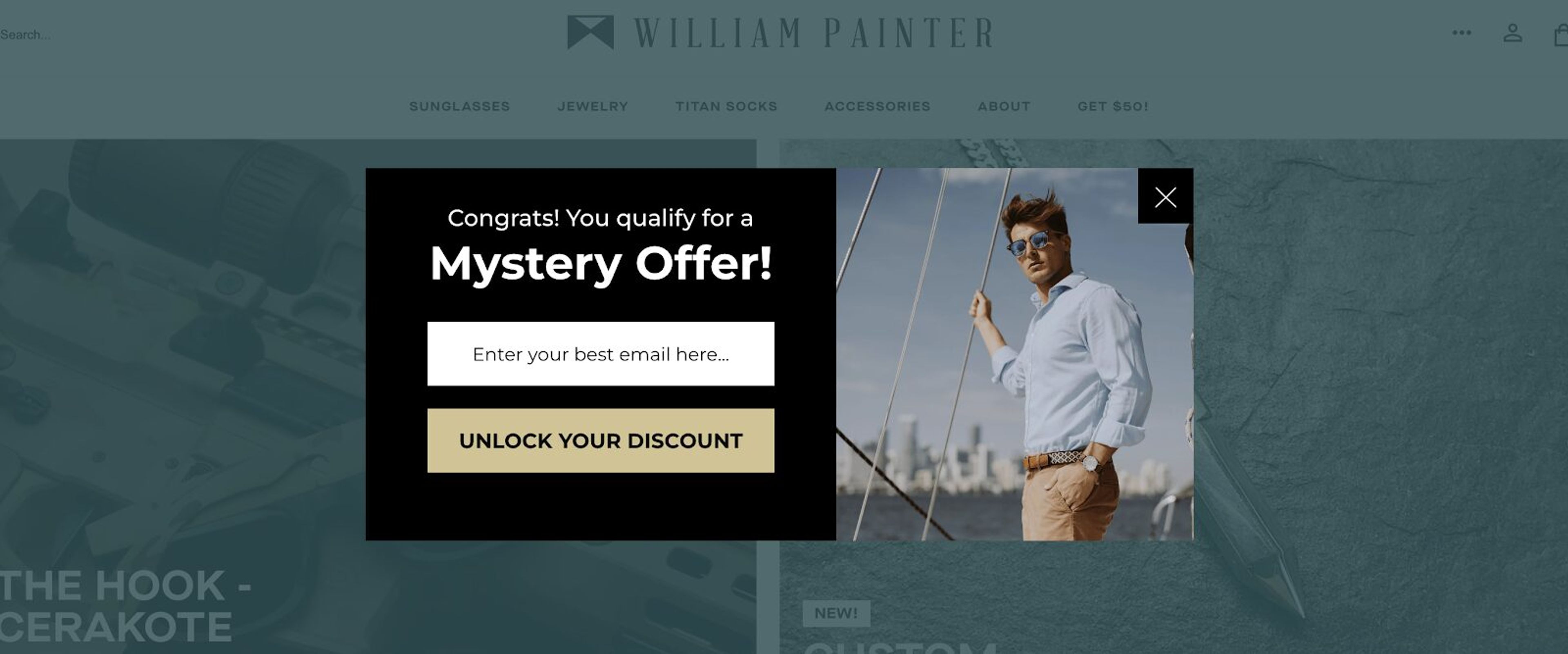 William Painter's website pop ups has a great mystery offer.