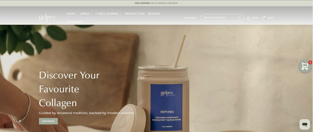 Gelpro Australia home page
