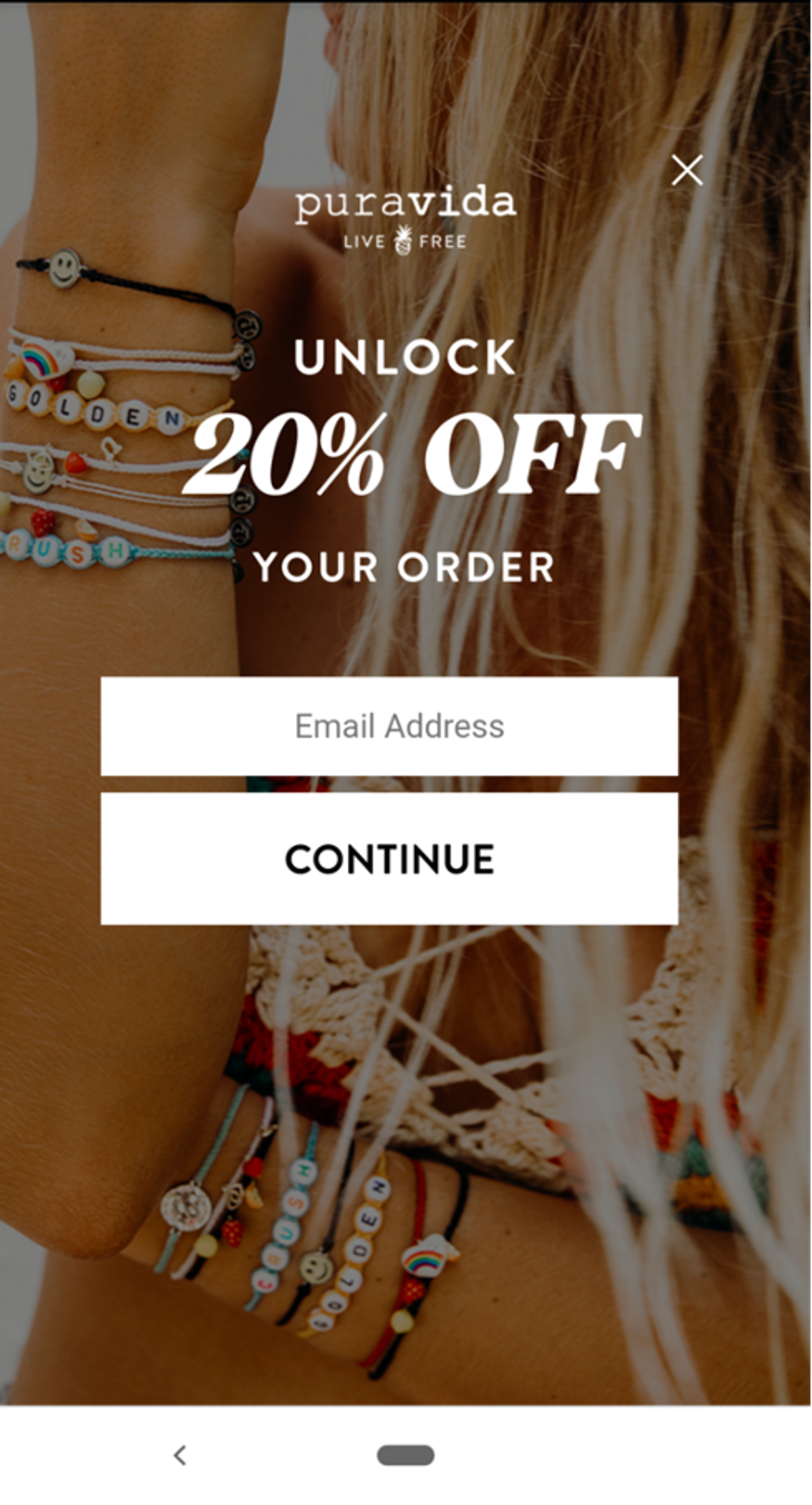 Pura vida website popup best practices
