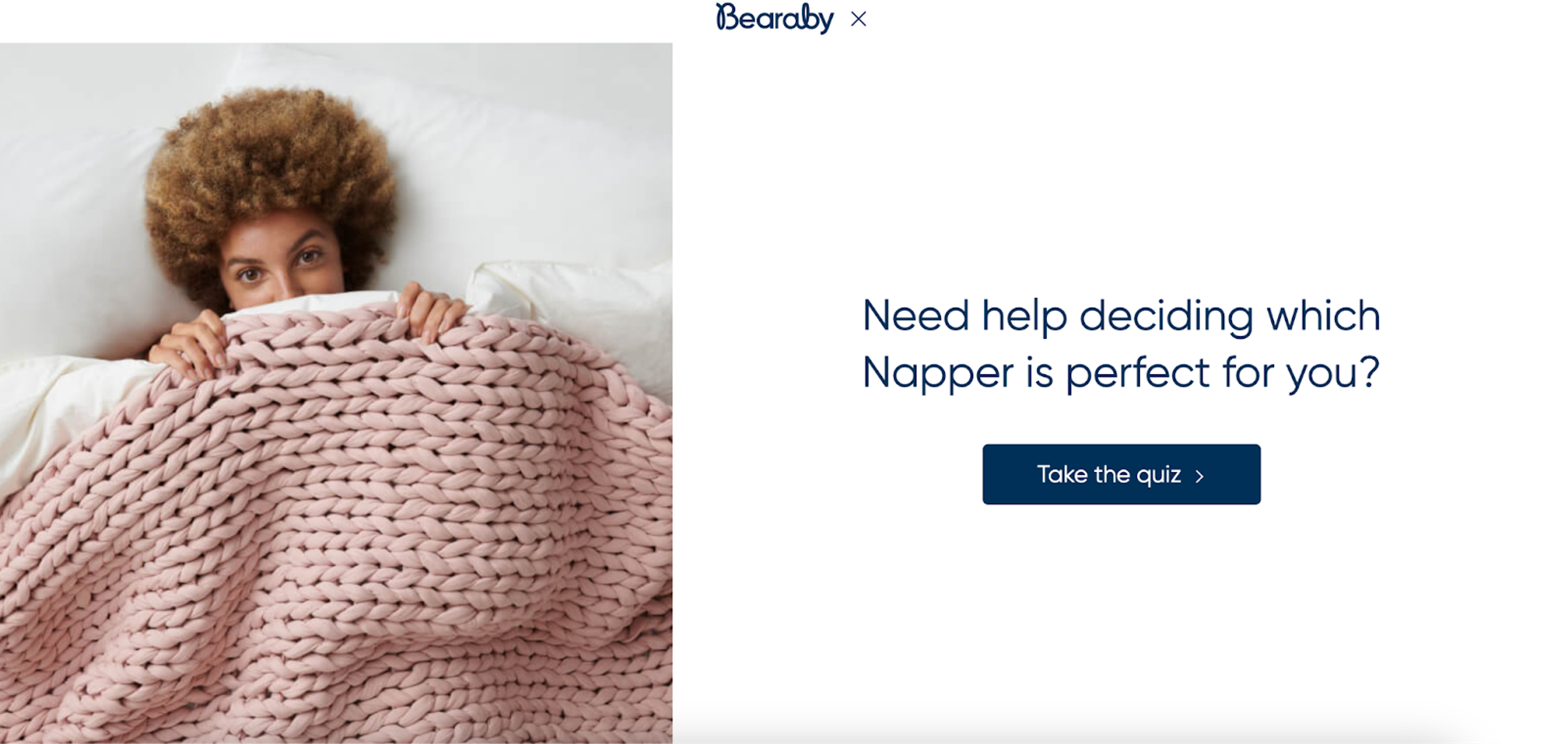 Bearaby recommended products on their website