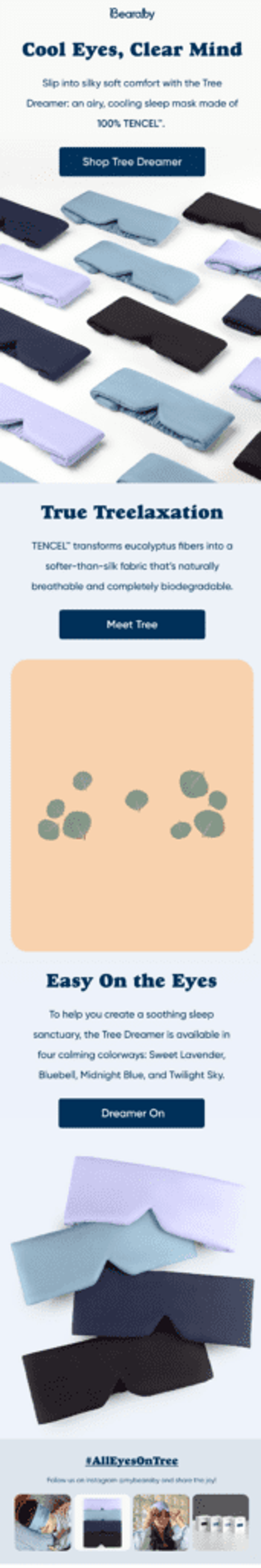 Bearaby email marketing campaign