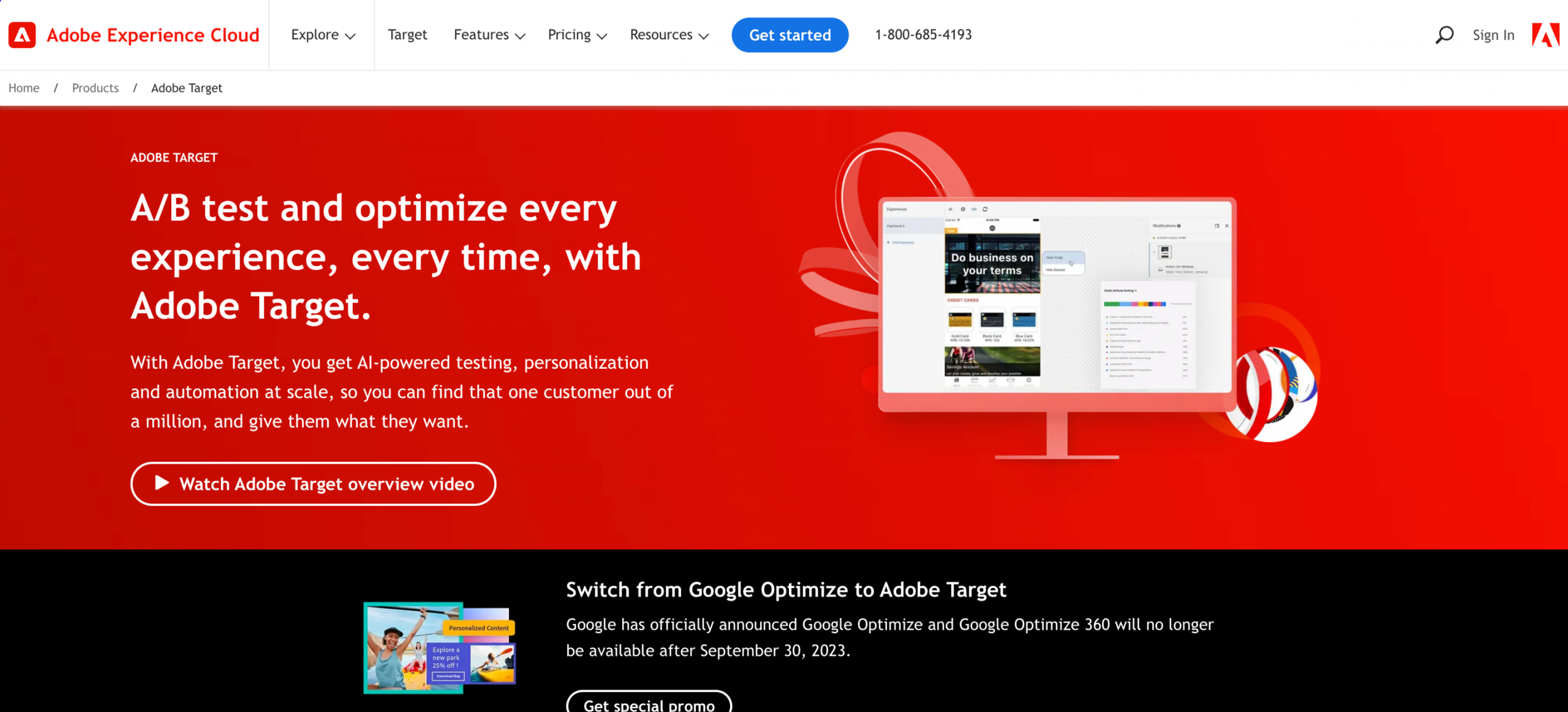 Adobe Target testing software