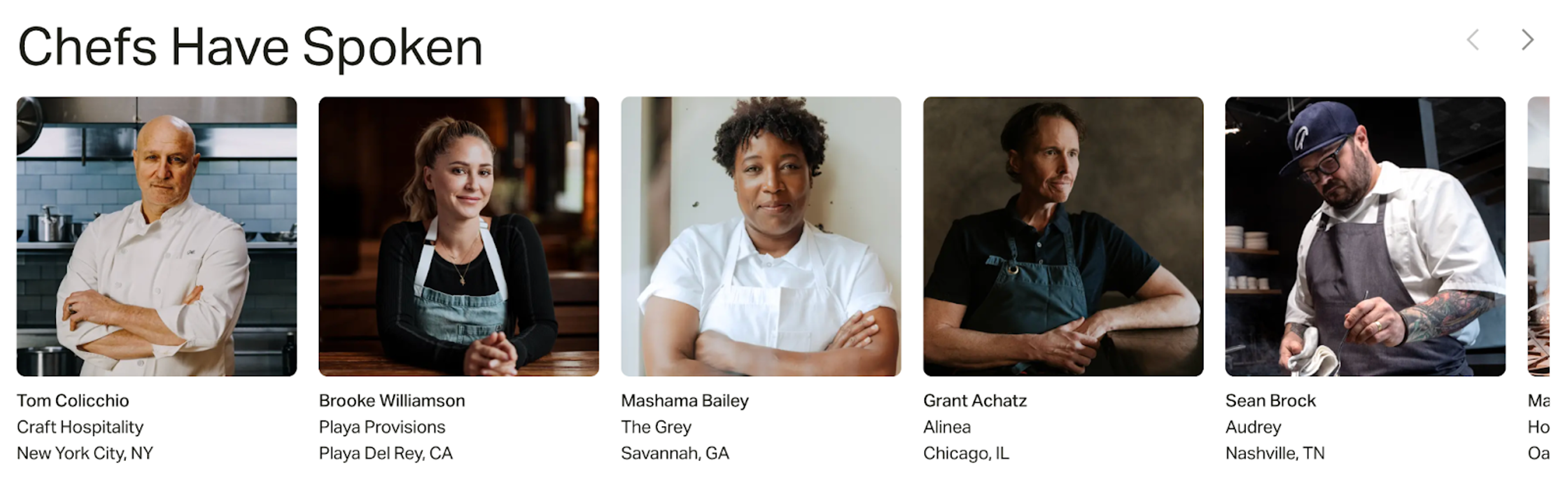 Made In: Chefs have spoken