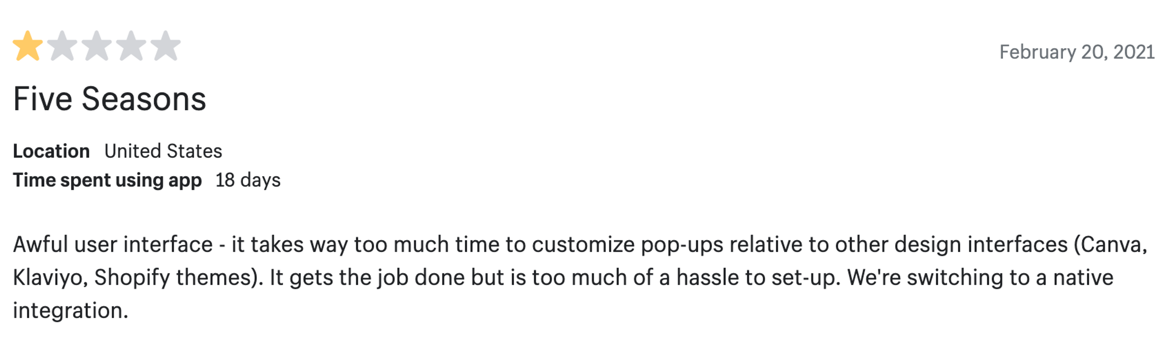 A customer review of Justuno's lead generation software
