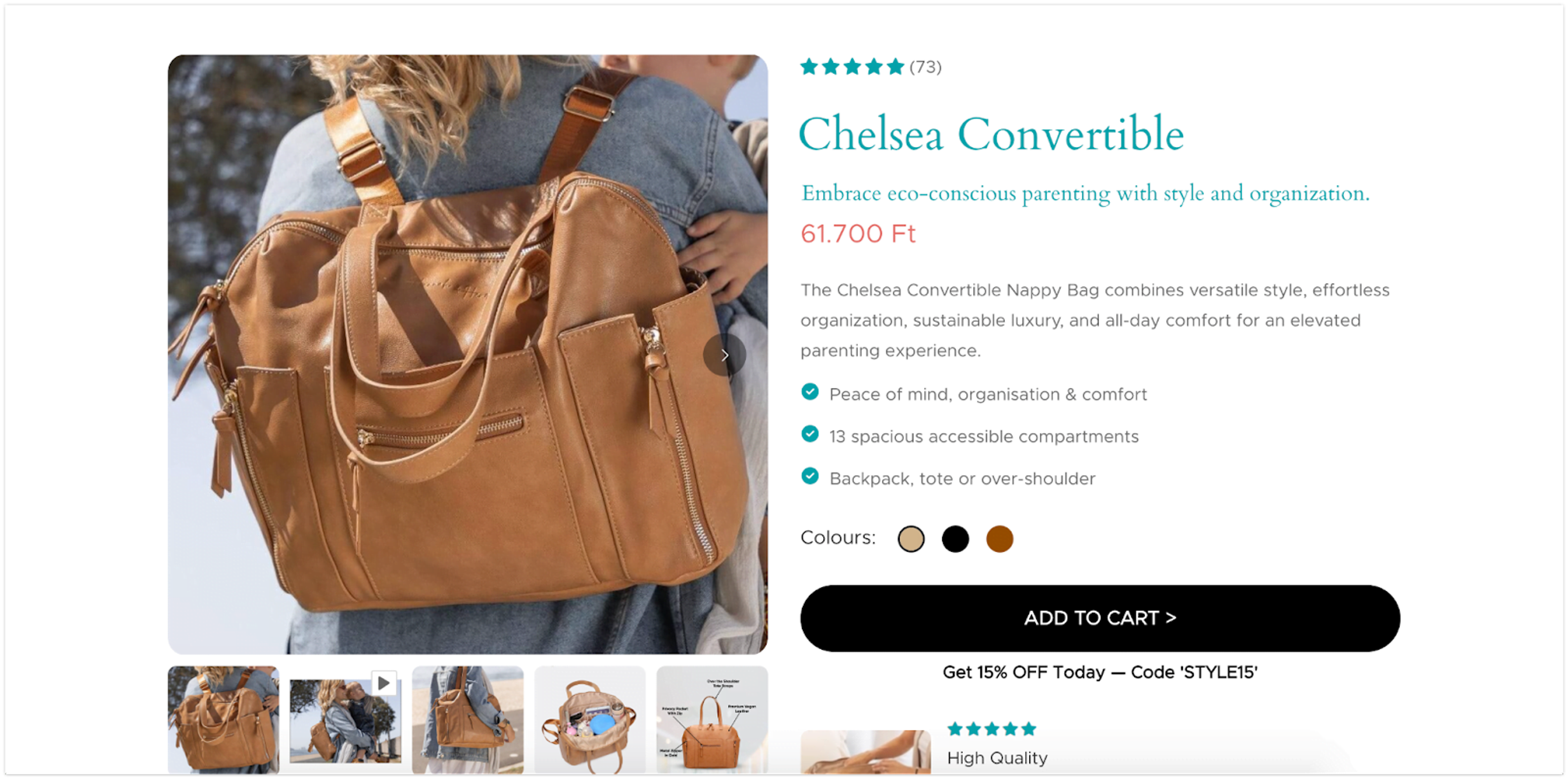 In version B they have included a slogan and description for the same audience segments