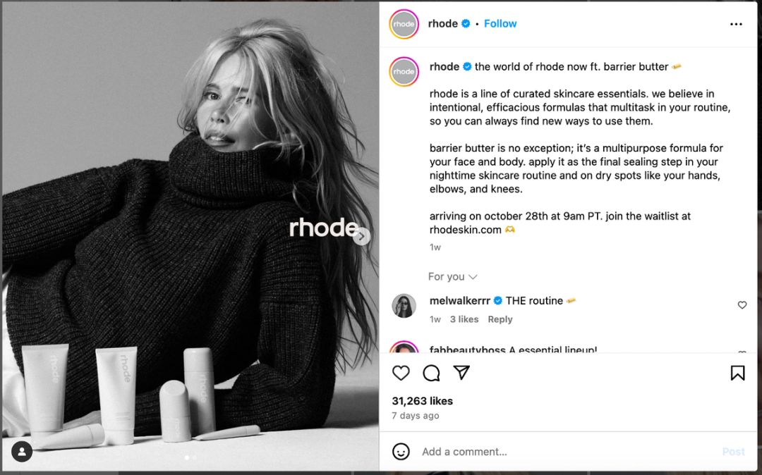 Rhode Email Rhode Marketing Breakdown: How Hailey Bieber Built a Skincare Empire