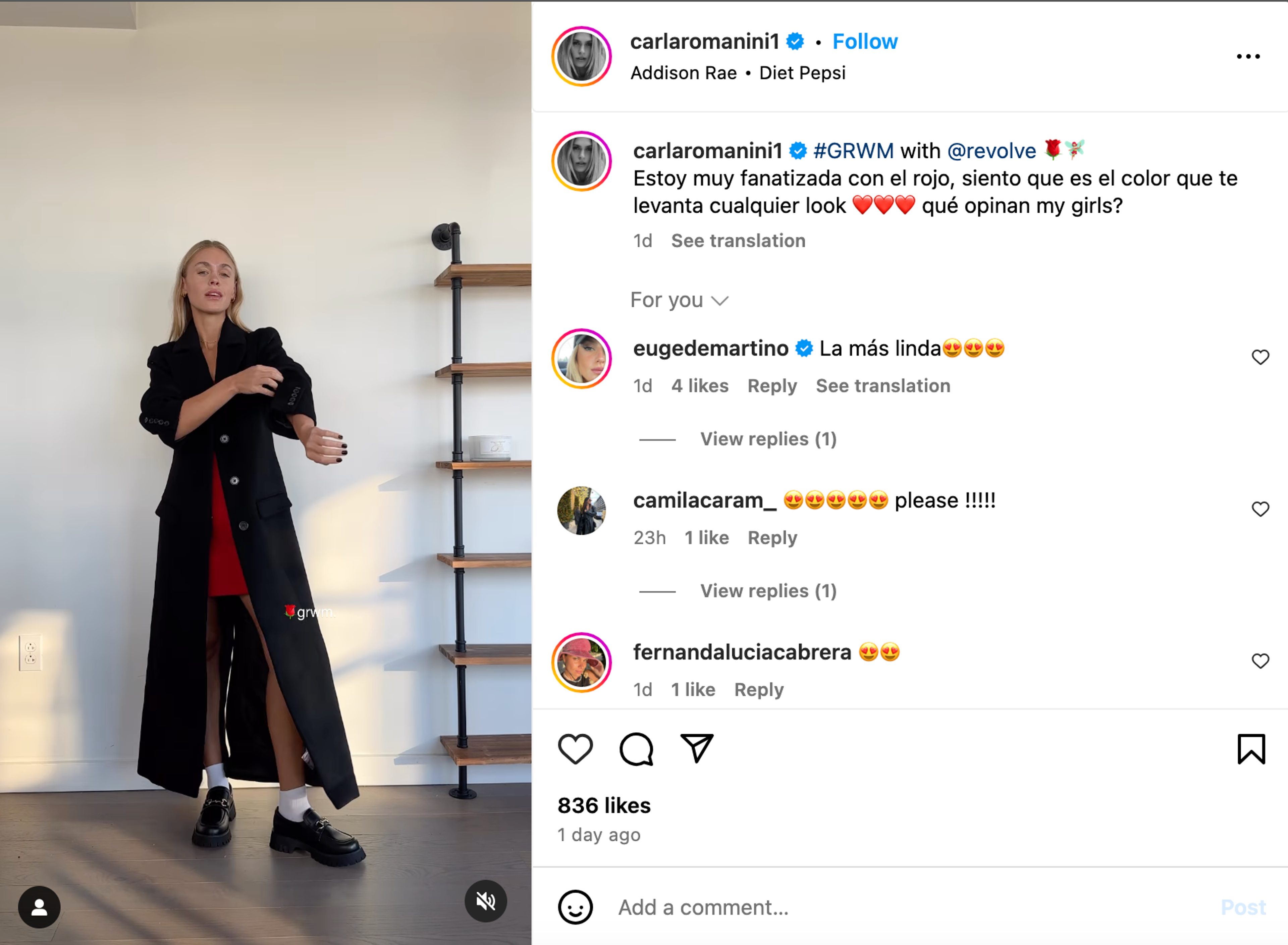 Revolve influencer marketing example