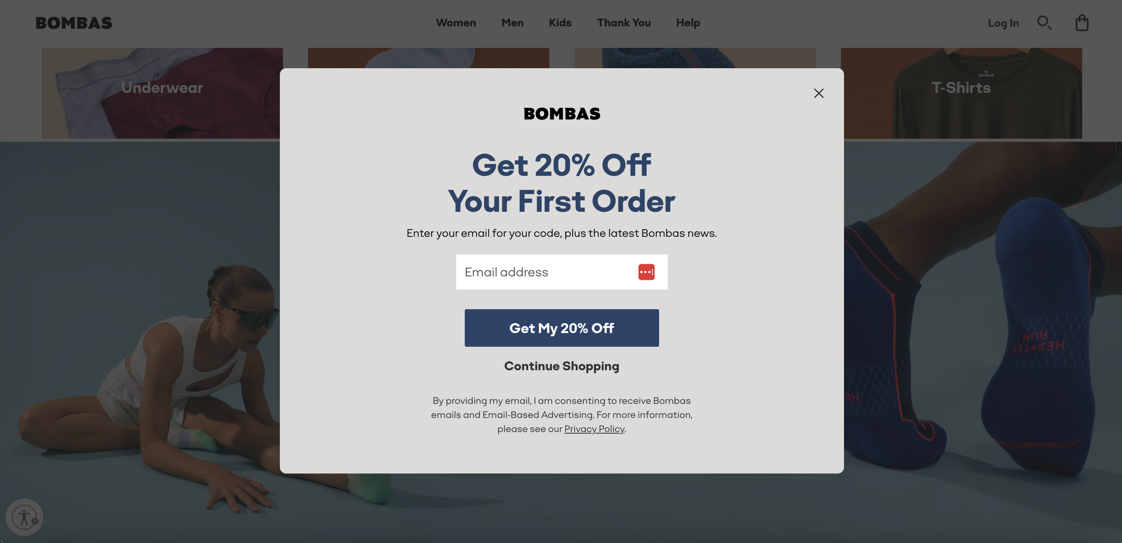 Bombas multi-step popup page 2