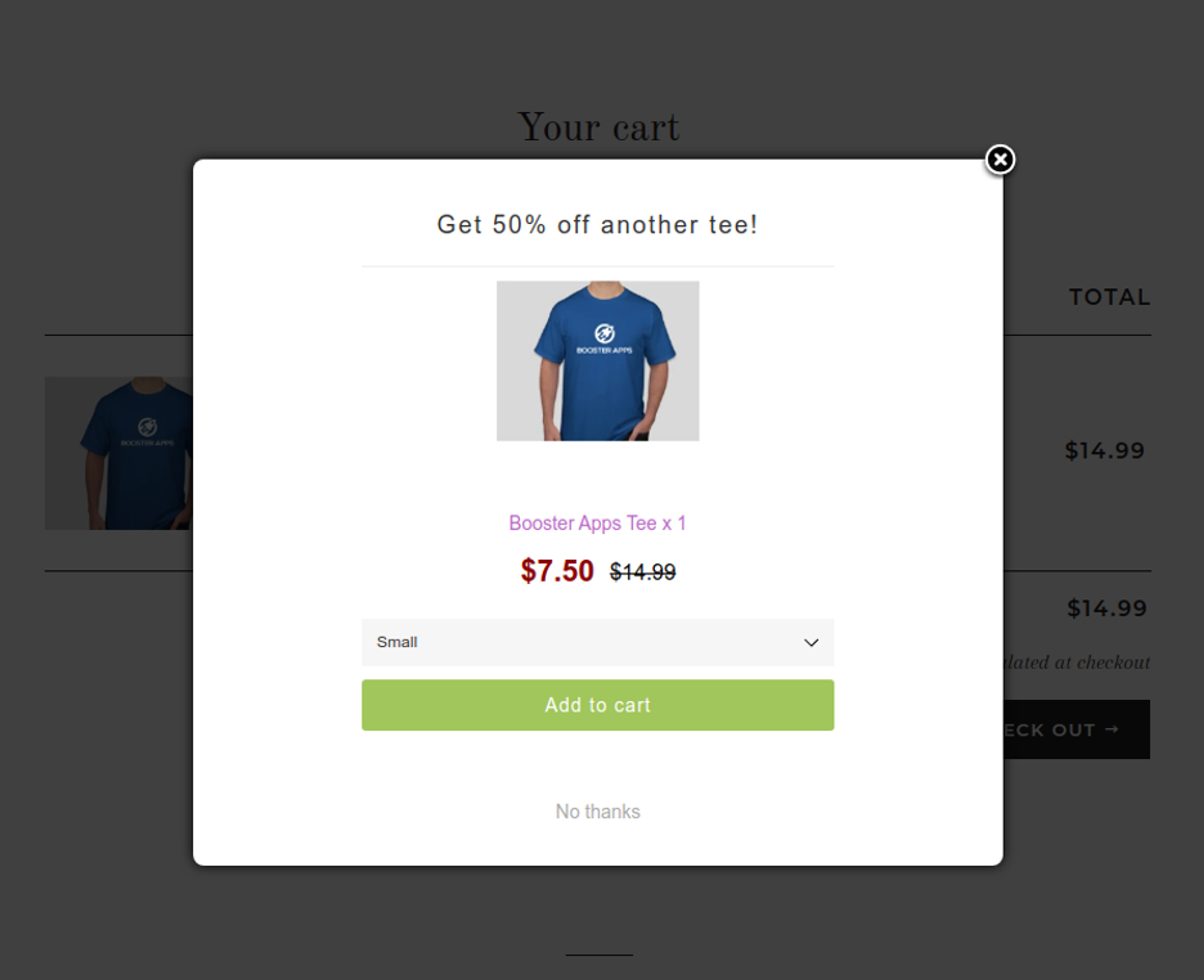upsell app for your shopify store