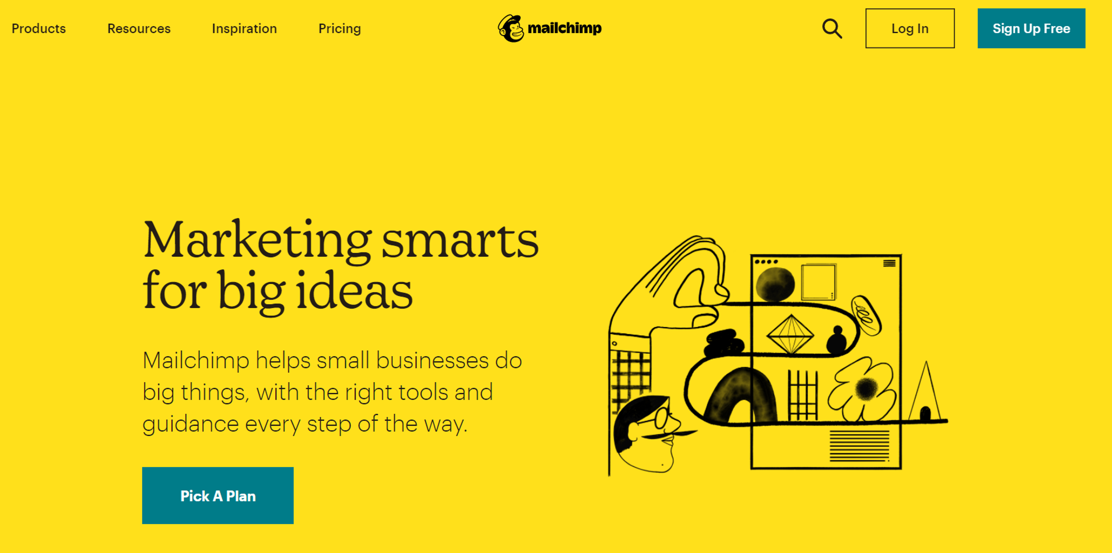 MailChimp Home Page