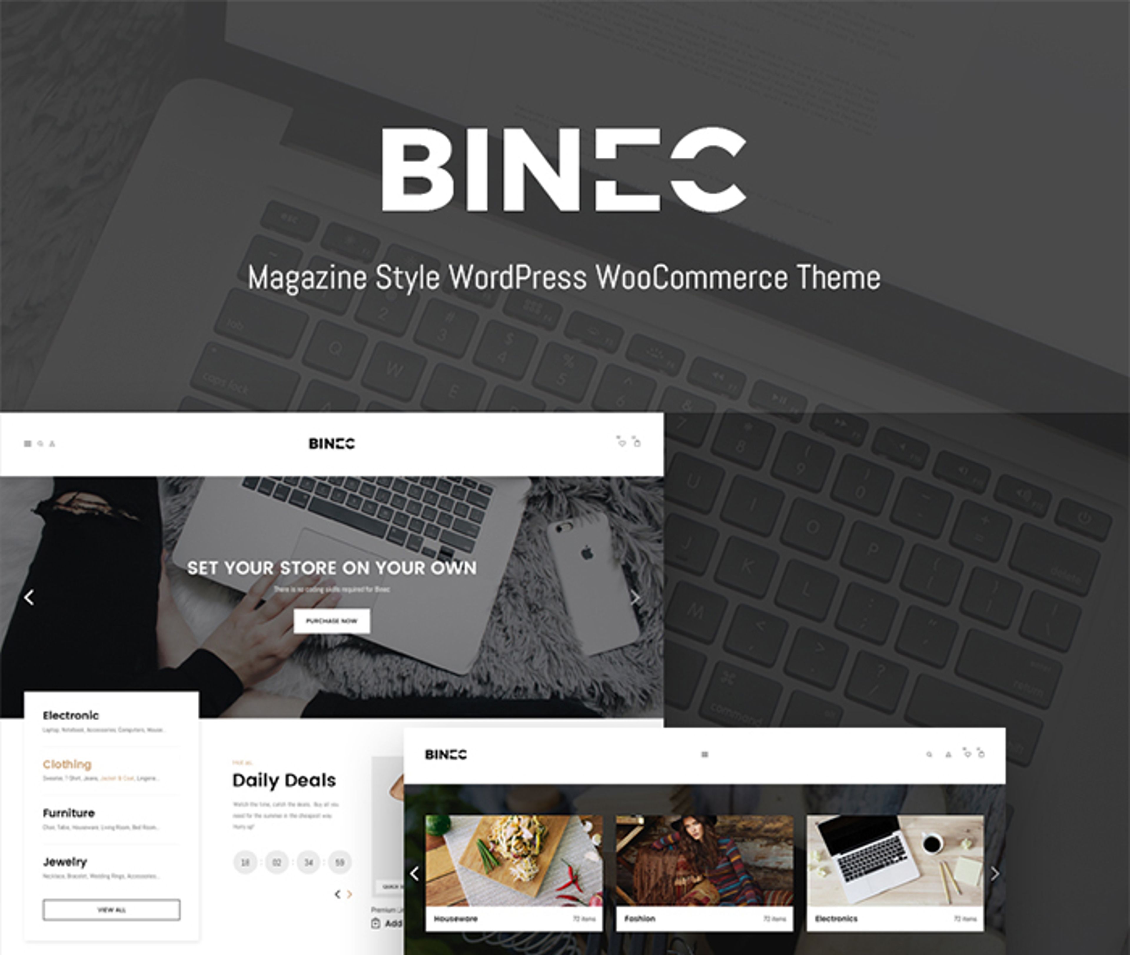 Animated template for ecommerce websites