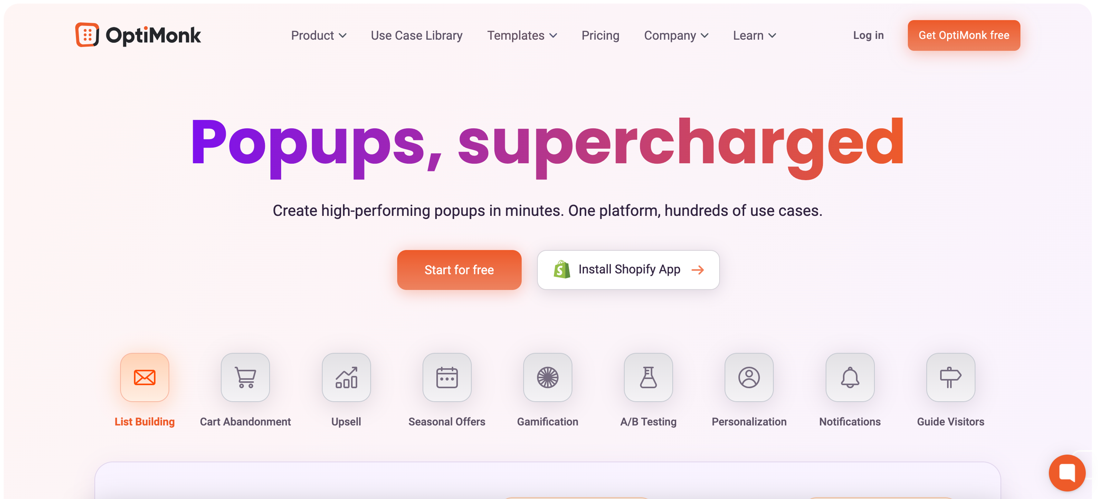 OptiMonk conversion optimization tool