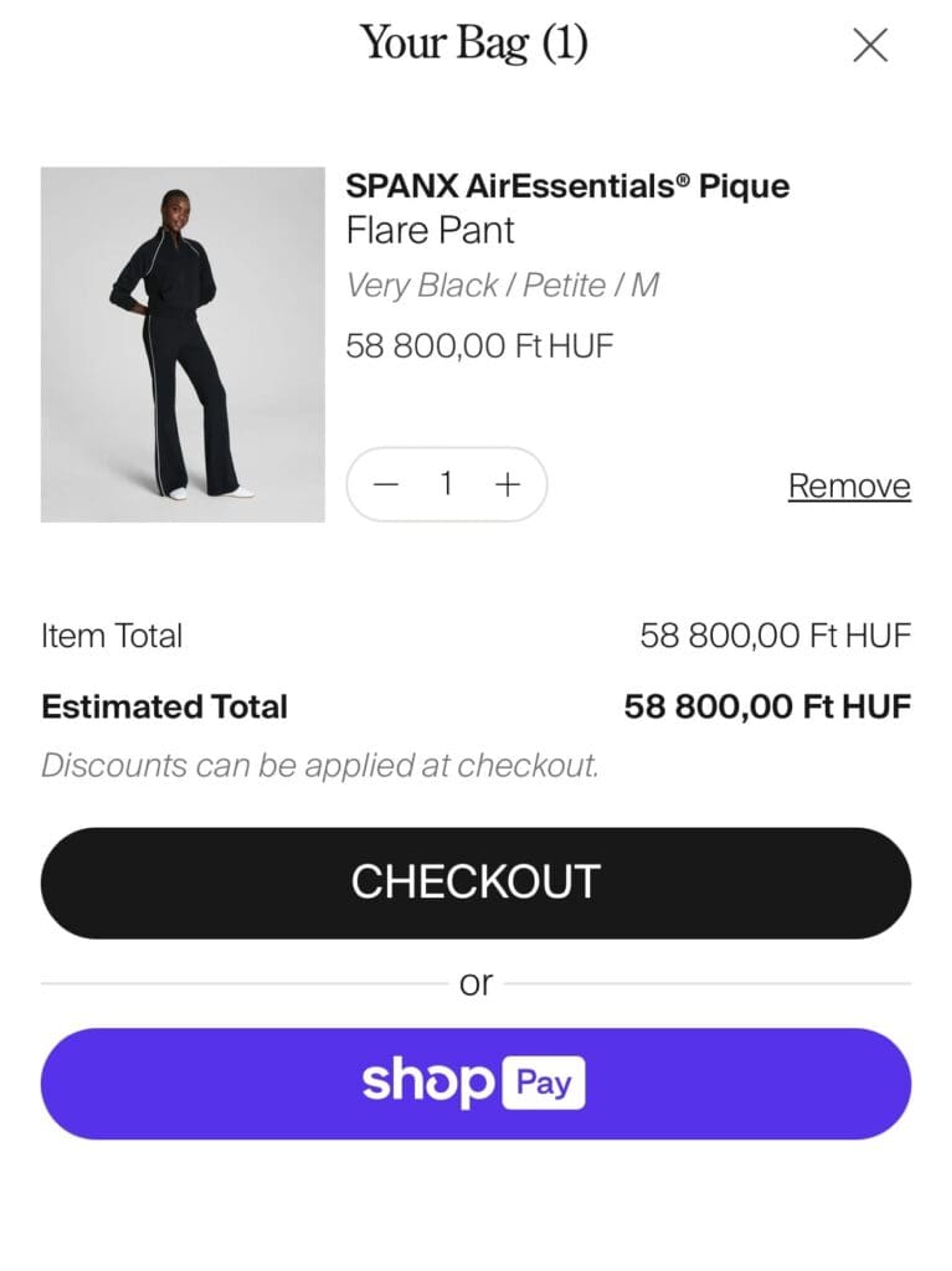 Spanx simple homepage and shop before its gone CTA