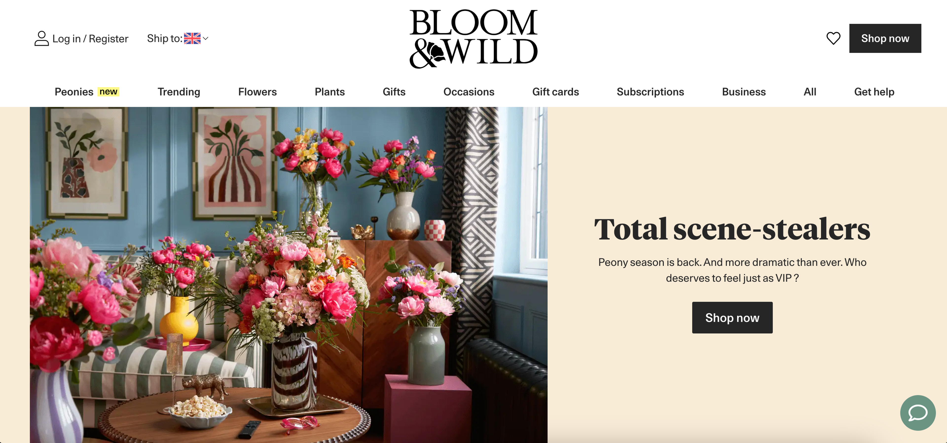 Bloom &amp; Wild online store
