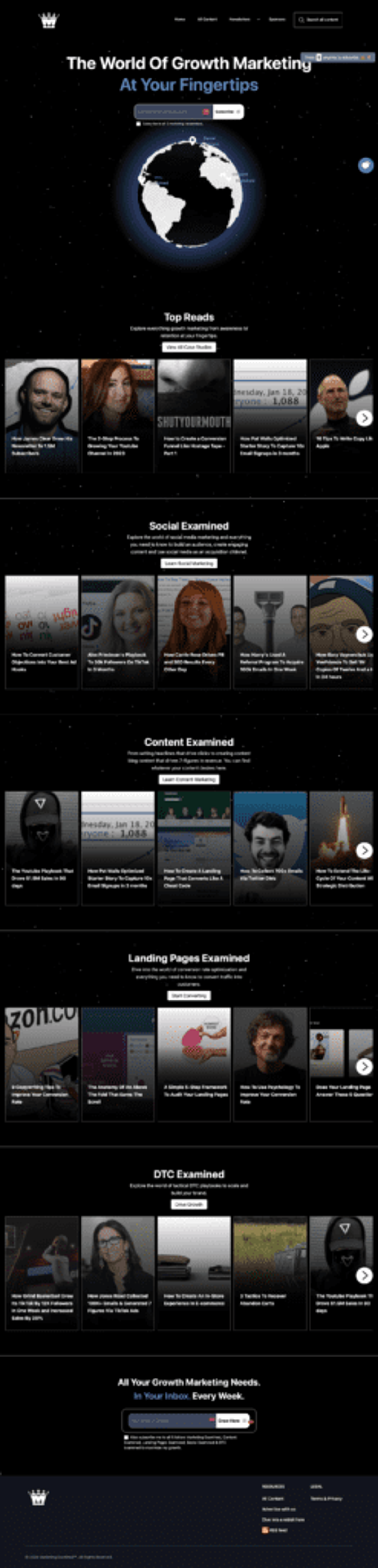 Marketing examined has clear value communicated with systematic content division