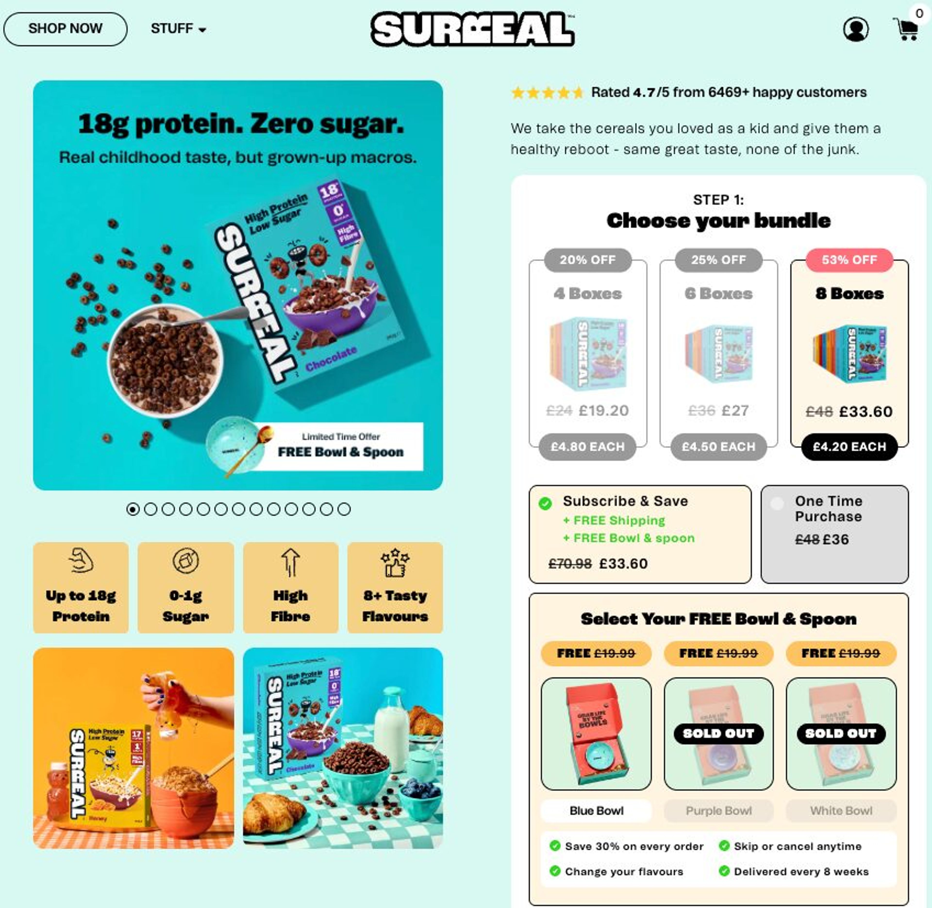 Product page by Surreal