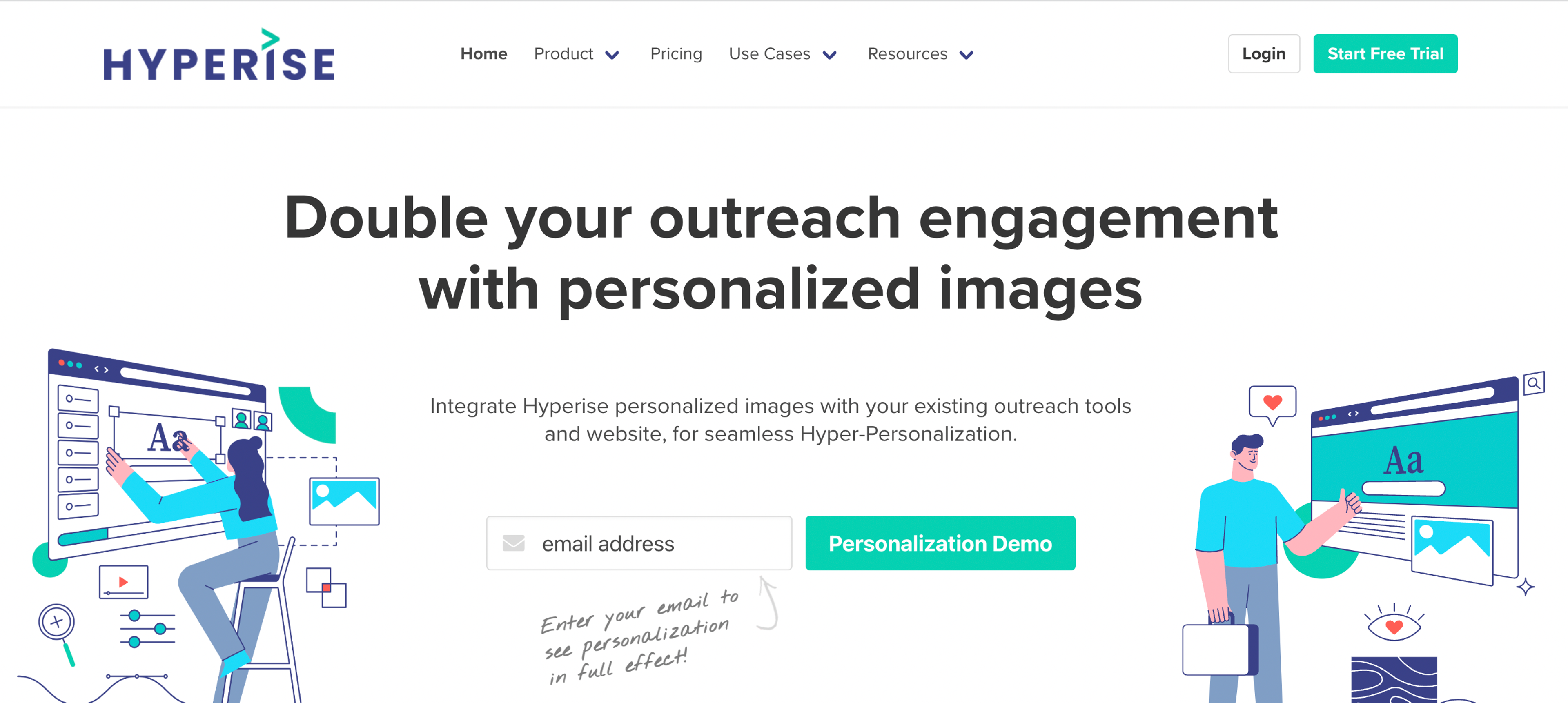 Hypresie website personalization