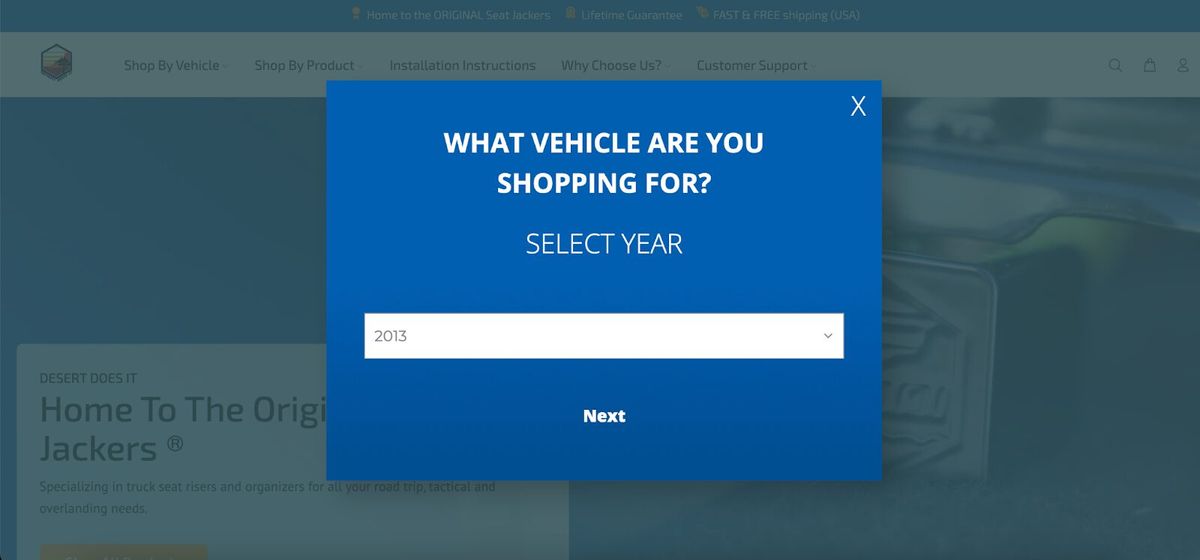 Desert Does It popup